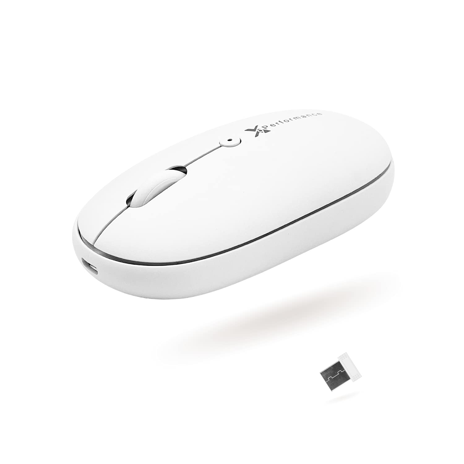 X9 2.4G Wireless Mouse - Silent Click Ergonomic Computer Mouse with USB Receiver, 3 Adjustable DPI Levels - Cordless Optical Mouse for Windows Mac PC Laptop Chromebook - Perfect for Office Work, Gaming & Travel Use