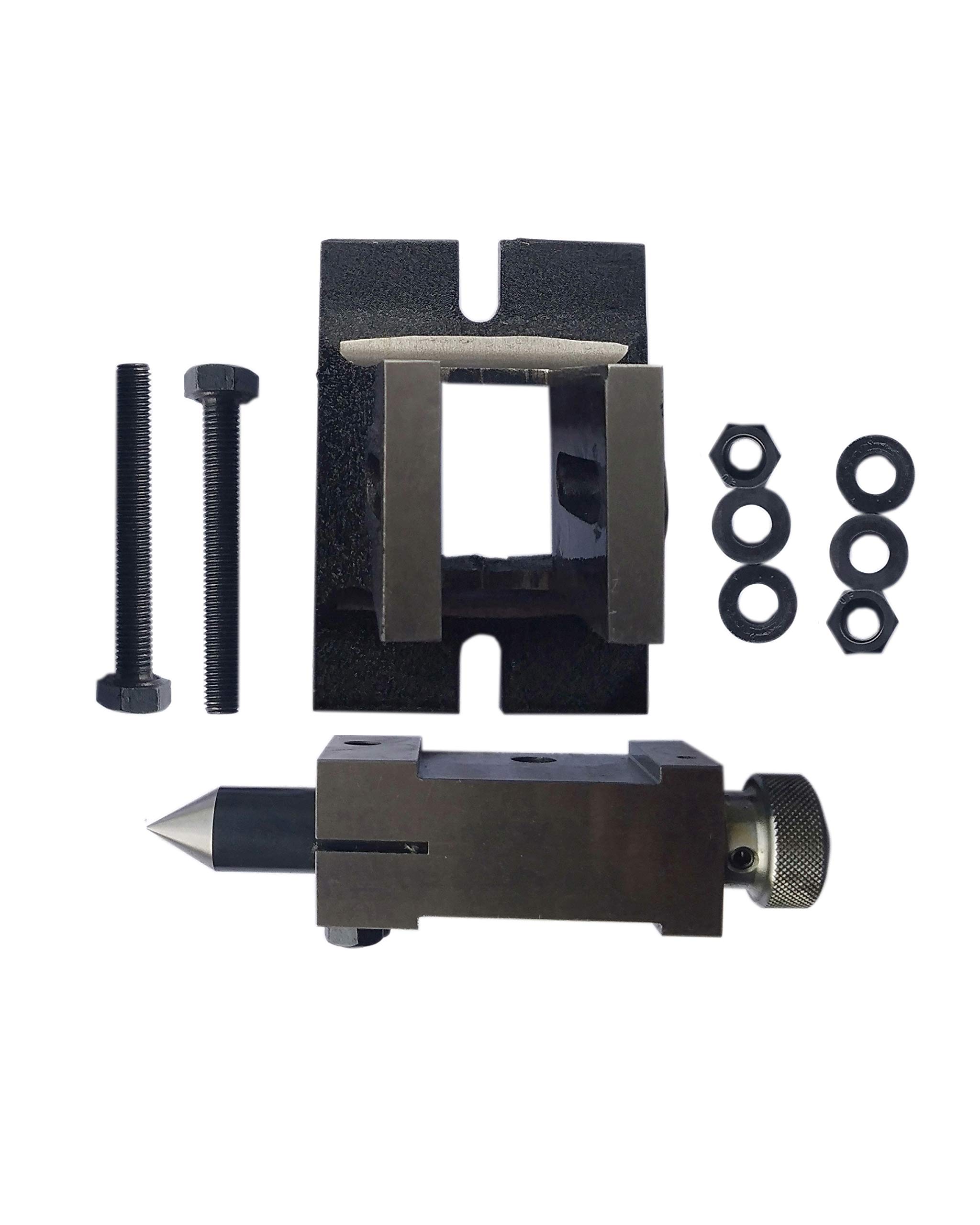 HV6 Rotary Table with Tailstock & Indexing Plates Set - Precision Milling & Drilling Accessory for Metalworking, Woodworking, and CNC Machining