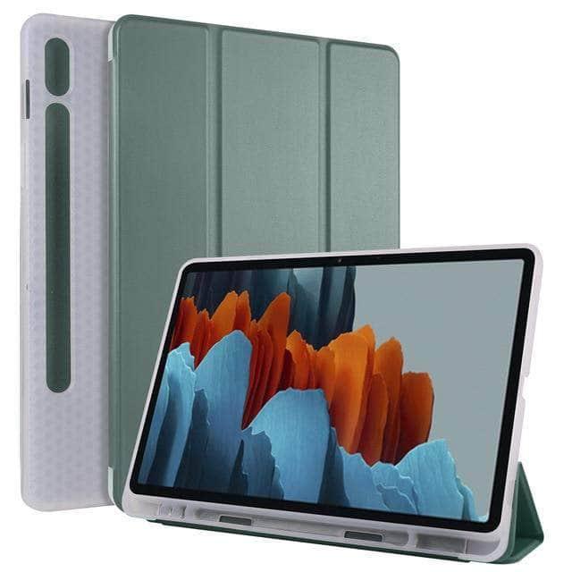 Samsung Galaxy Tab S7 T870 T875 Protective Case with Pencil Holder - Perfect for Work, Study & Travel