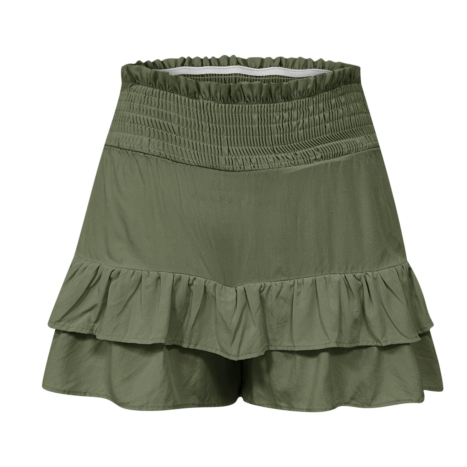 Women's High Waisted Bermuda Shorts - Summer Casual Beach Shorts for Outings