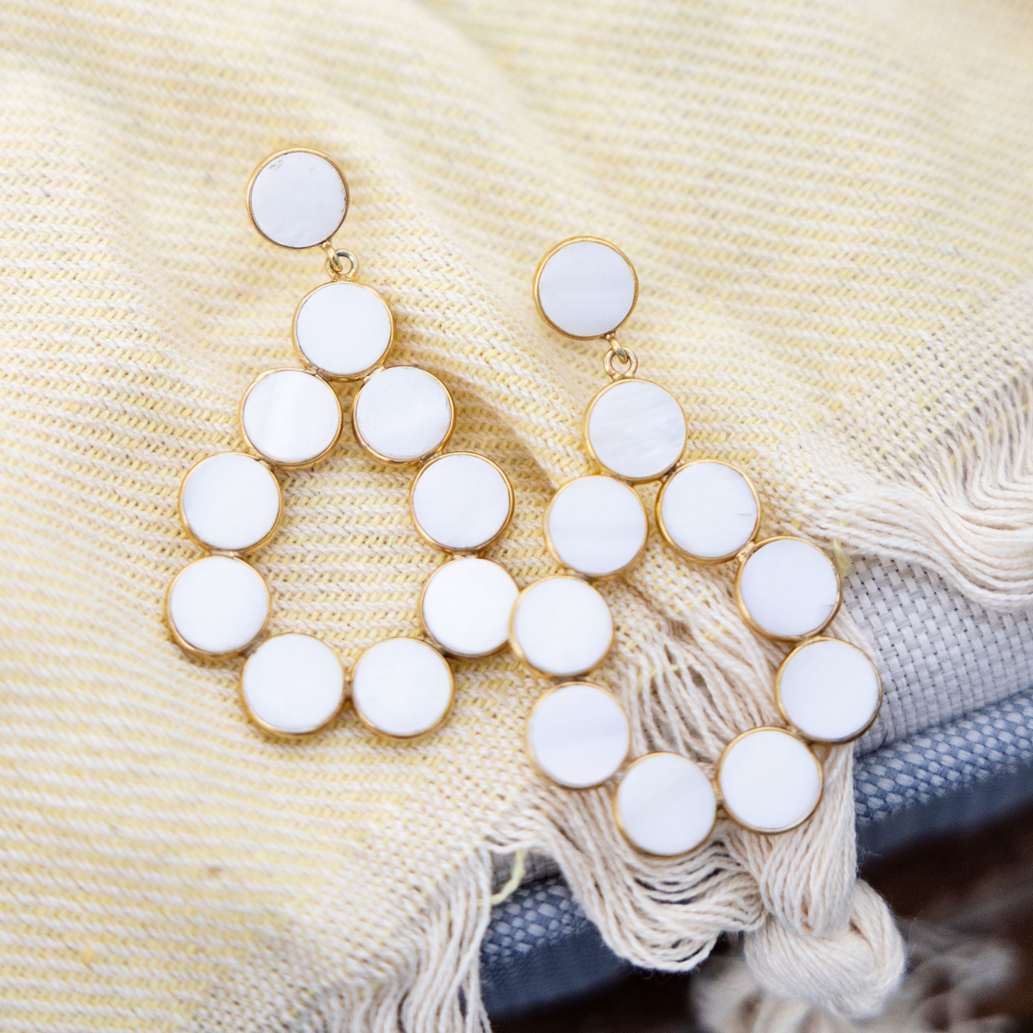 Salt and Sol Drop Earrings - Handmade Boho Dangle Earrings for Women | Lightweight Hypoallergenic Jewelry | Perfect for Weddings, Parties & Everyday Wear