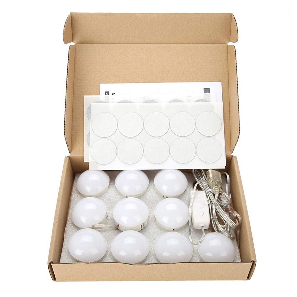 LED Makeup Mirror Lights - Dimmable Vanity Mirror Bulbs for Safe Dressing & Decoration | DIY Fill Light Design for Bedroom, Bathroom & Dressing Room