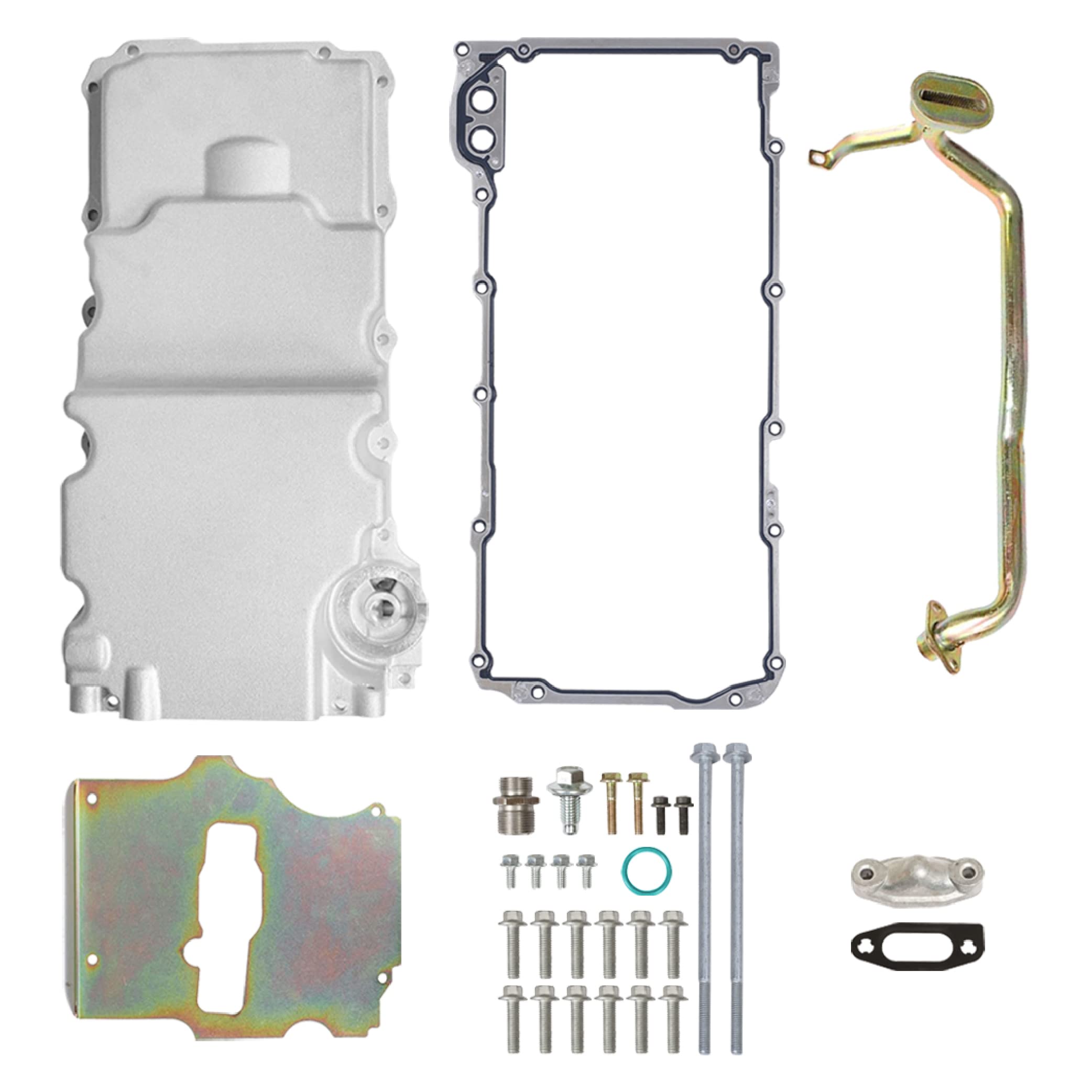 High Performance 302-2 LS Swap Engine Oil Pan Kit - Aluminum Oil Pan Compatible with 1964-1992 Chevy Nova, Camaro, Ventura, Omega F-body & G-body - Fits LS1, LS2, LS3, LS6 5.7L 5.3L 6.5L Engines - Perfect for Engine Swaps & Performance Upgrades