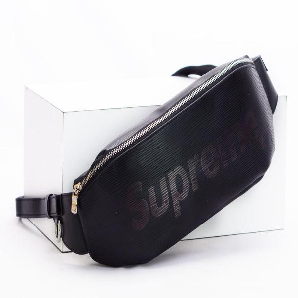 Louis Vuitton x Supreme Epi Leather Bumbag Crossbody Bag - Black Luxury Designer Waist Pack for Travel, Gym & Everyday Use