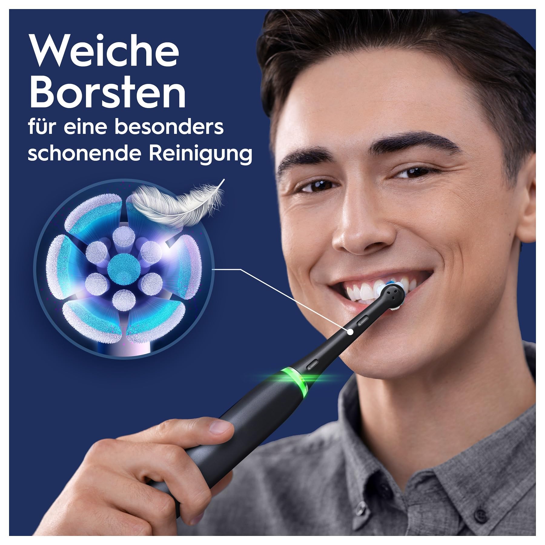 Oral-B iO Series 6 Electric Toothbrush - Pink Sand (JAS22) | Rechargeable with Smart Pressure Sensor & Bluetooth Connectivity for Gentle & Effective Cleaning at Home or Travel