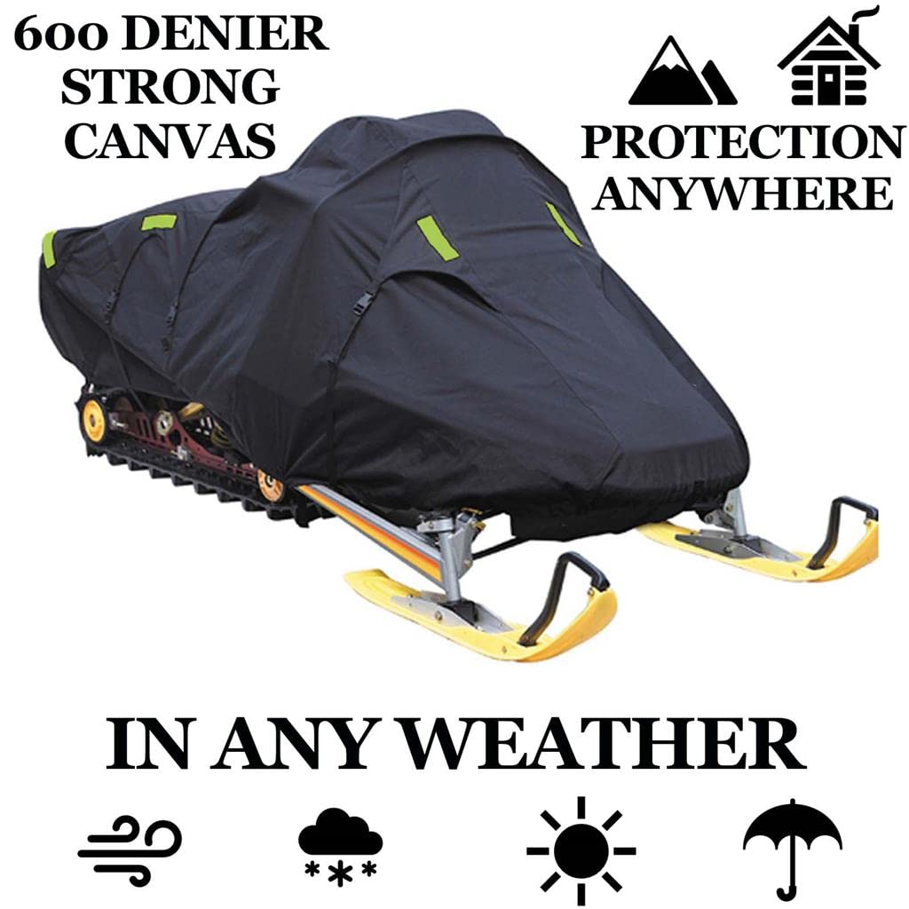 SBU Trailerable Snowmobile Cover for Arctic Cat F6 FIRECAT EFI EXT (2004-2006 Models) - 600D Heavy-Duty Waterproof Protection - Ideal for Winter Storage & Trail Transport