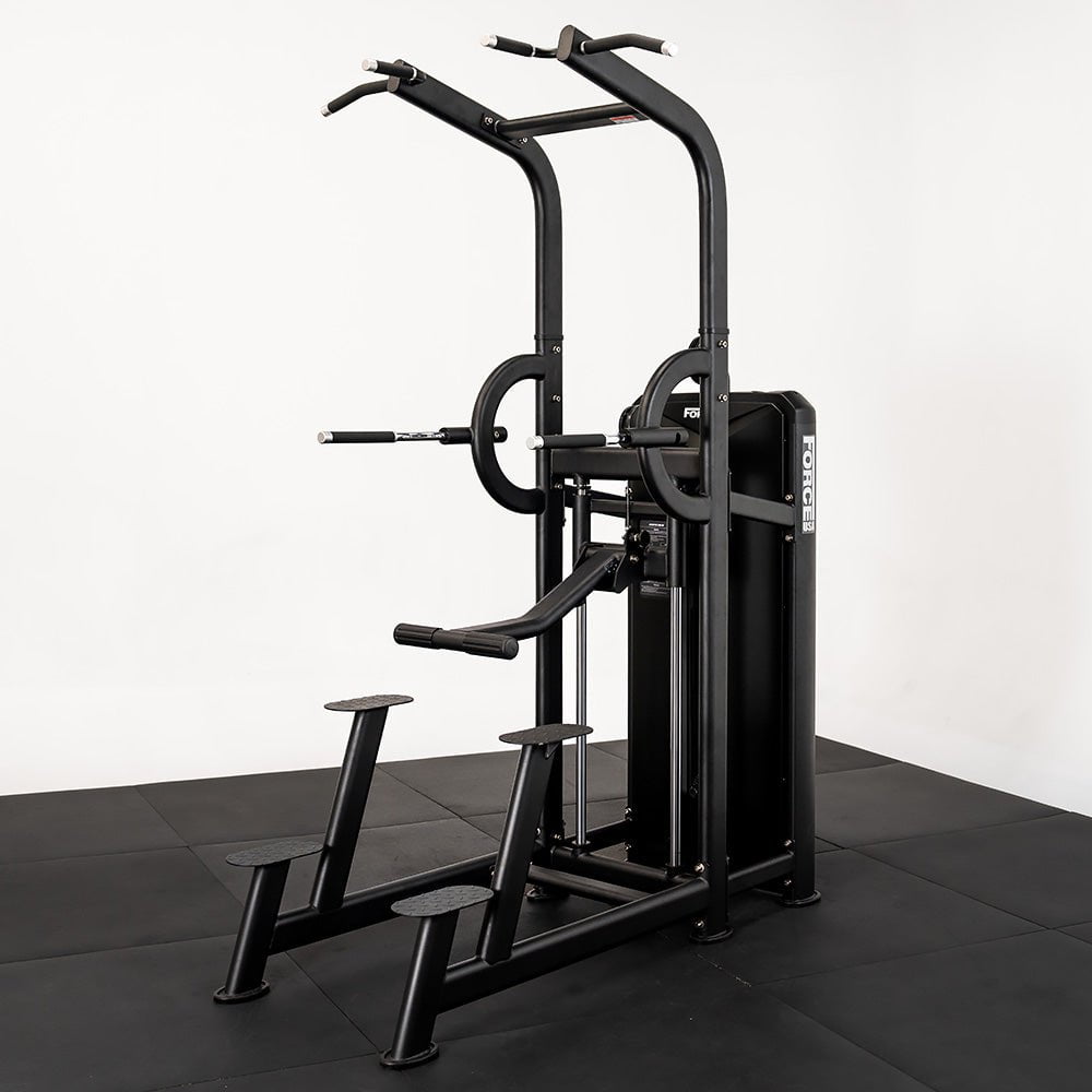 Force USA Solitude Assisted Chin Up & Dip Machine - Home Gym Strength Training Equipment for Pull Ups, Dips & Bodyweight Exercises - Perfect for Home Workouts & Fitness Enthusiasts