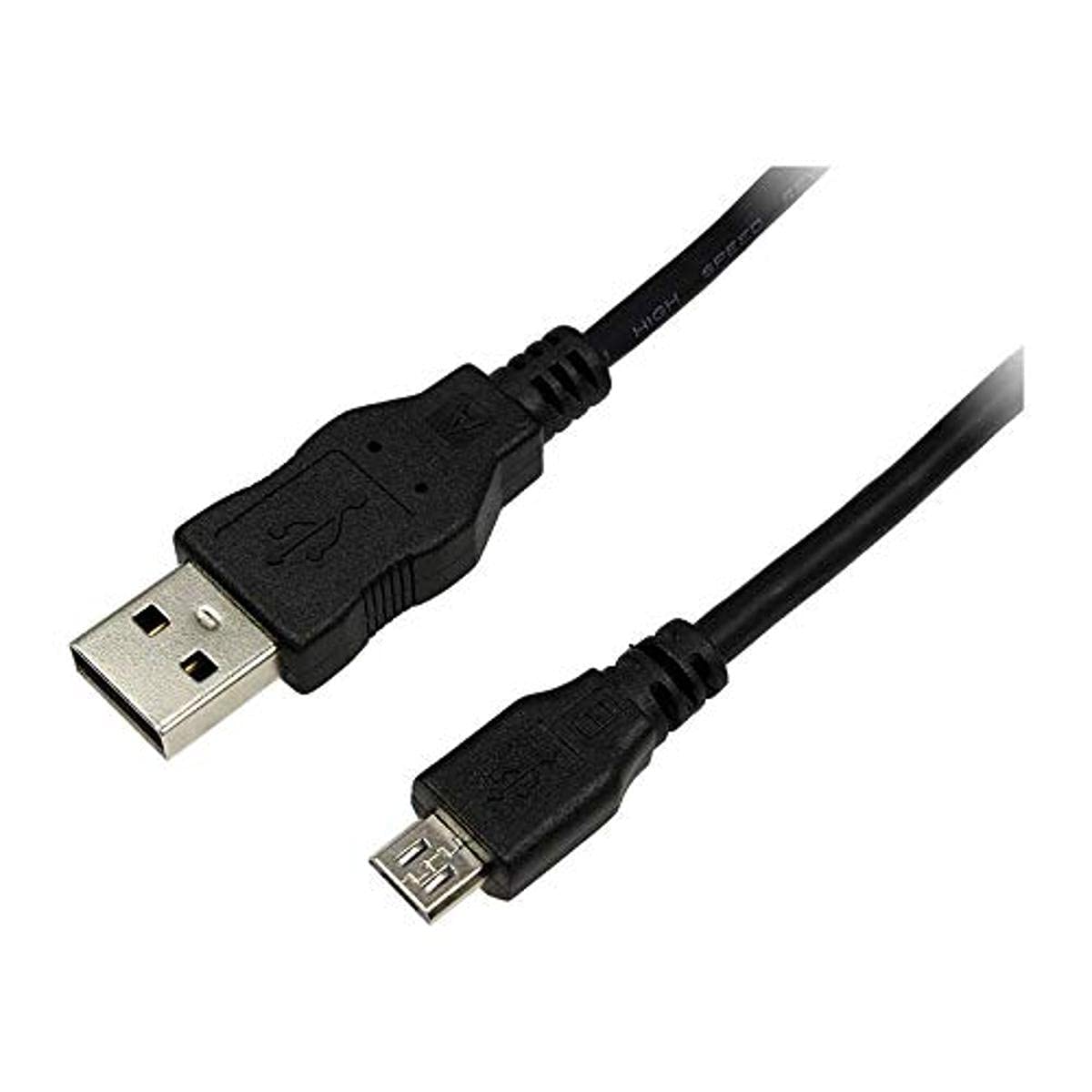 High-Speed USB 2.0 AM to Micro BM Cable - 5m/16.4ft Durable Nylon Braided Charging Cord for Smartphones, Tablets & Electronics - Black (CU0060) - Perfect for Home, Office & Travel Charging