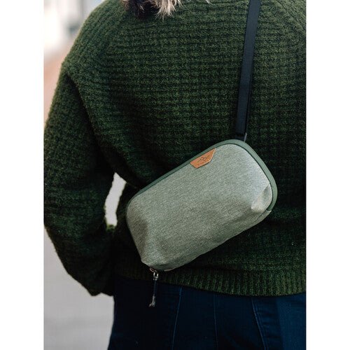 Peak Design Tech Pouch Small Sage - Compact Travel Organizer for Cables, Chargers & Accessories | Perfect for Business Trips & Daily Commute