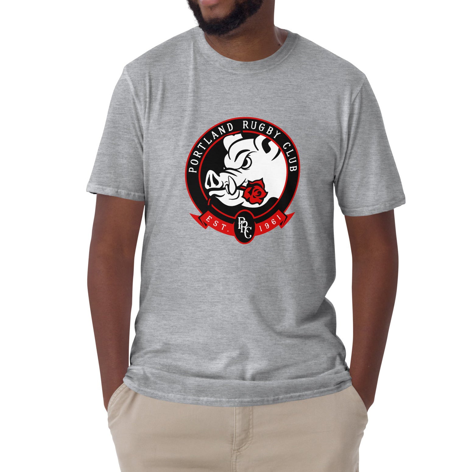Portland Pigs Basic Tee - Soft Cotton Crewneck T-Shirt for Men & Women | Casual Everyday Wear, Street Style, Lounge & Sleepwear