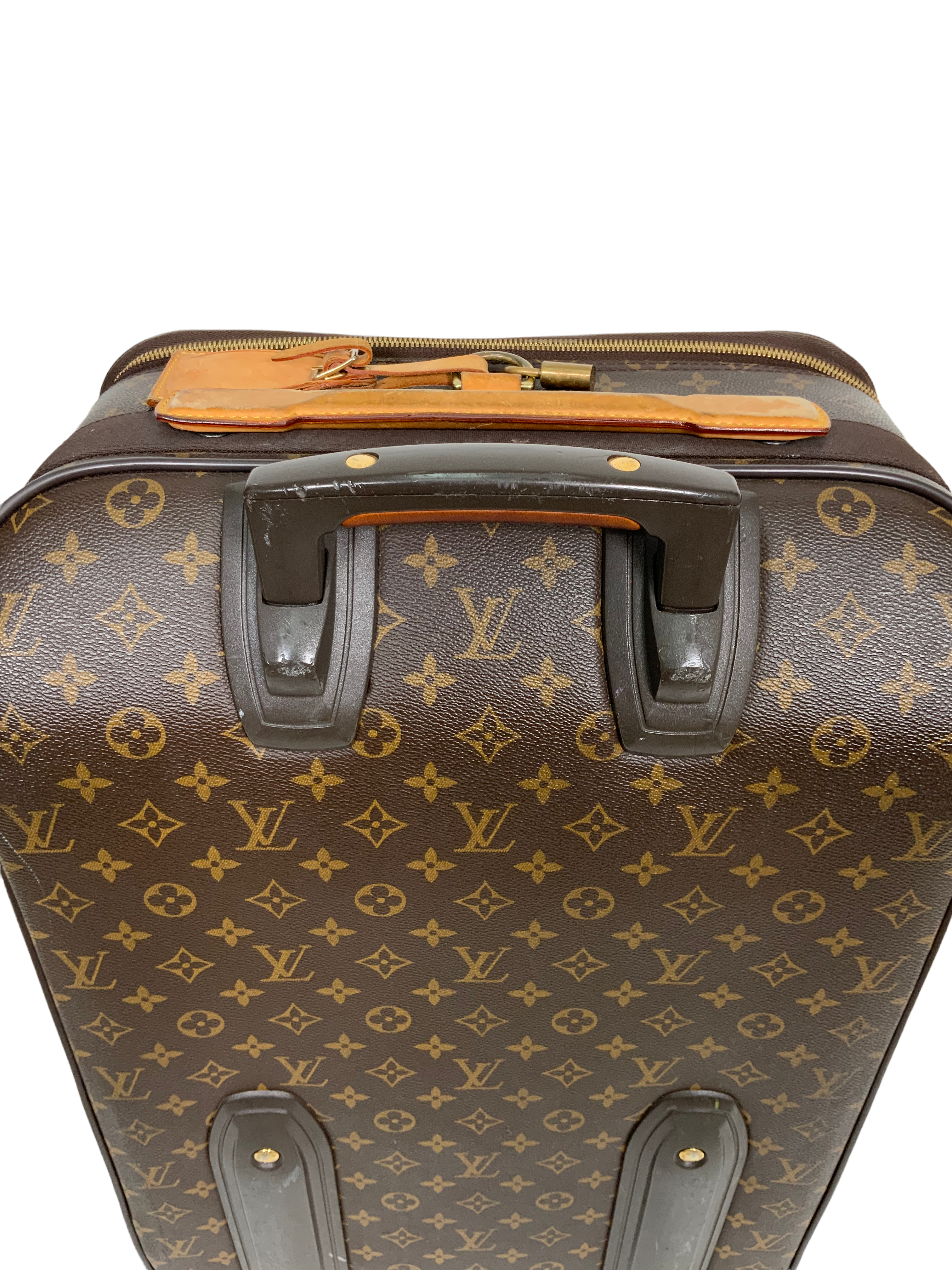 Louis Vuitton Pegase 50 Monogram Canvas Rolling Suitcase - Luxury Spinner Luggage for Business Travel & Vacation | Durable Carry-On Bag for Airplane & Train Trips