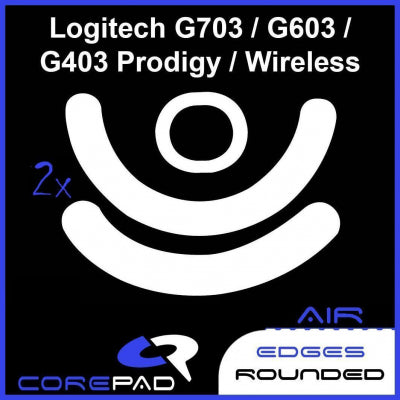 Corepad Skatez AIR Mouse Feet for Logitech G403/G603/G703 - Ultra Smooth Gliding Gaming Mouse Skates for Esports & FPS Games