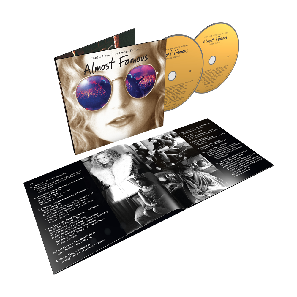 Almost Famous 20th Anniversary Edition - 2CD Soundtrack | Original Motion Picture Score & Songs | Perfect for Movie Fans & Music Collectors | Great for Road Trips, Home Listening & Gift Giving