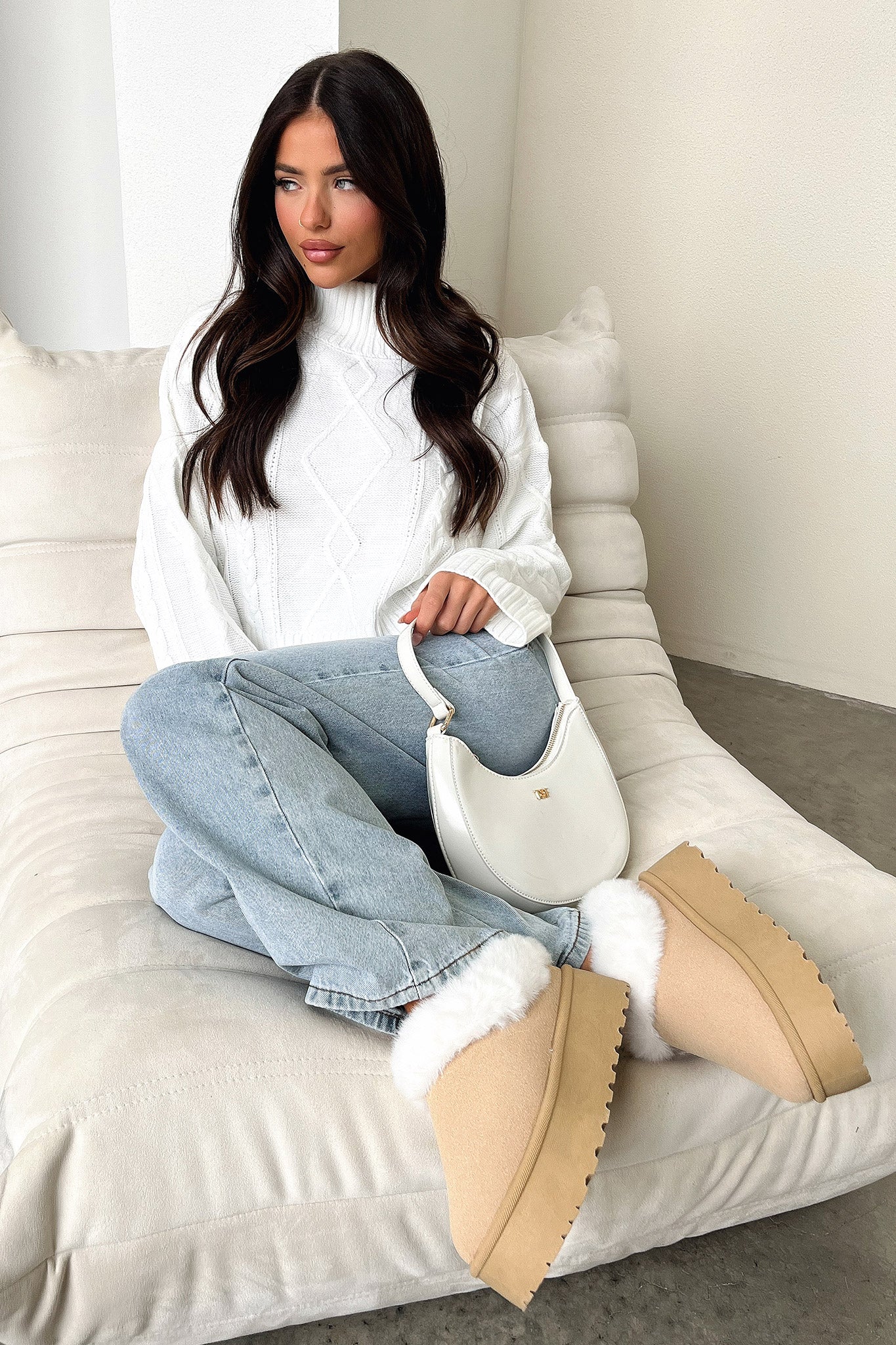 Elani Comfortable Platform Slippers for Women - Soft House Sandals with Arch Support for Indoor/Outdoor Wear - Perfect for Home, Lounge, and Backyard Relaxation