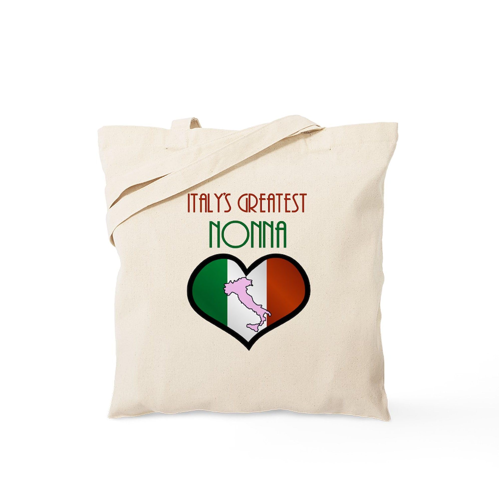 Stylish Italy's Greatest Nonna Canvas Tote Bag - Eco-Friendly Reusable Shopping Bag for Groceries, Beach & Daily Use