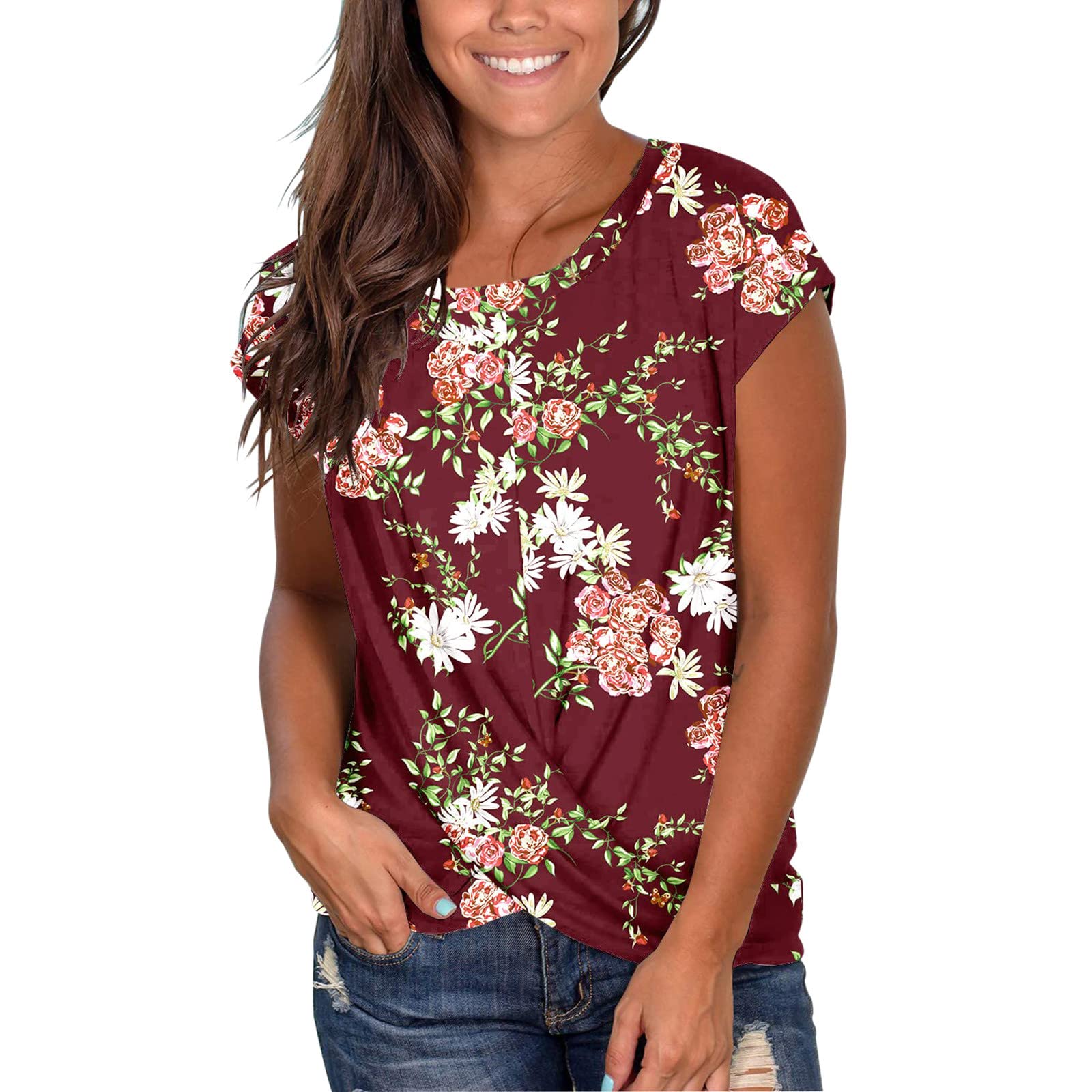 Shanghai Women's Summer Shirts - Casual Green Crop Tops for Spring 2024 | Plus Size Dressy Blouses for Women | Perfect for Beach Outings, Date Nights & Summer Vacations