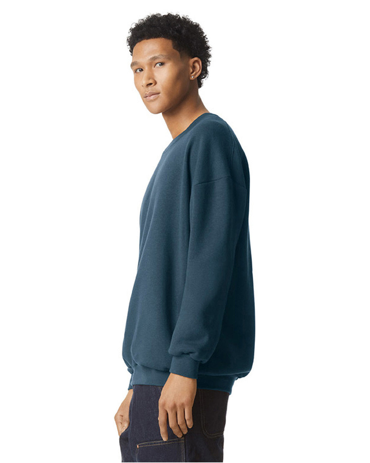 American Apparel RF496 Unisex ReFlex Fleece Crewneck Sweatshirt - Soft & Warm Pullover for Men & Women - Perfect for Casual Wear, Gym, and Outdoor Activities