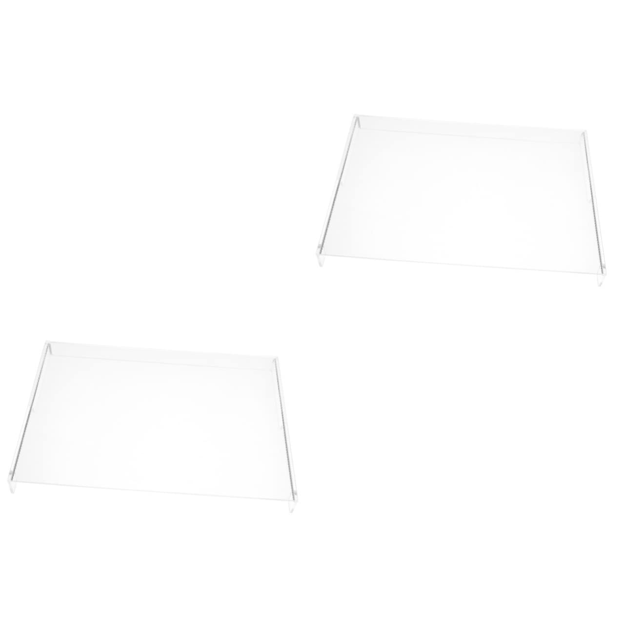 2-Pack Acrylic Keyboard Cover for Mechanical Keyboards - Clear Monitor Storage Protector & Computer Protective Frame - Ideal for Office, Gaming & Home Use