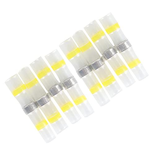 Heat Shrink Butt Splice Connectors - 0.24in Diameter Waterproof Electrical Terminals for Automotive, Marine & Industrial Wiring | Compact Design for Engineers & Factory Use