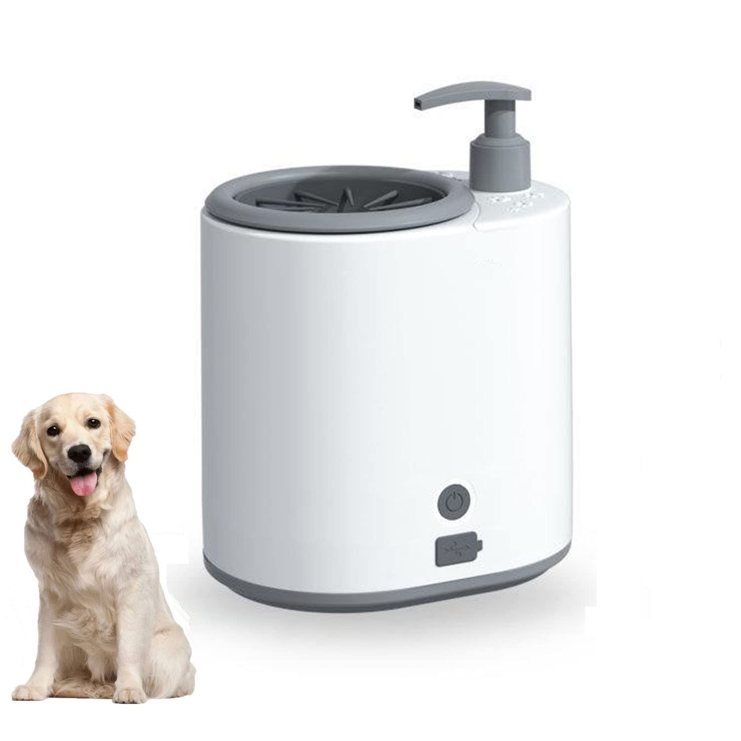 Automatic Dog Paw Cleaner with Liquid Storage Tank - 360° Pet Paw Washer Cup for Dogs & Cats, Portable Grooming Tool for Large, Medium, Small Pets - Perfect for Post-Walk Cleaning & Indoor Hygiene