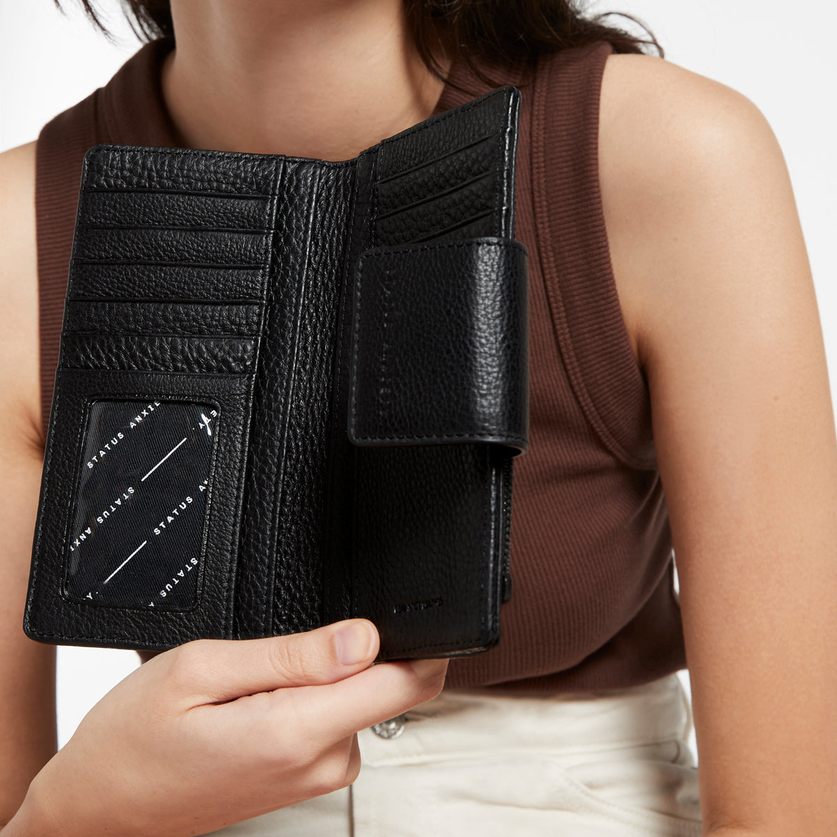 Premium Ruins Wallet for Men - Slim RFID Blocking Leather Wallet - Black | Perfect for Travel, Business & Everyday Use