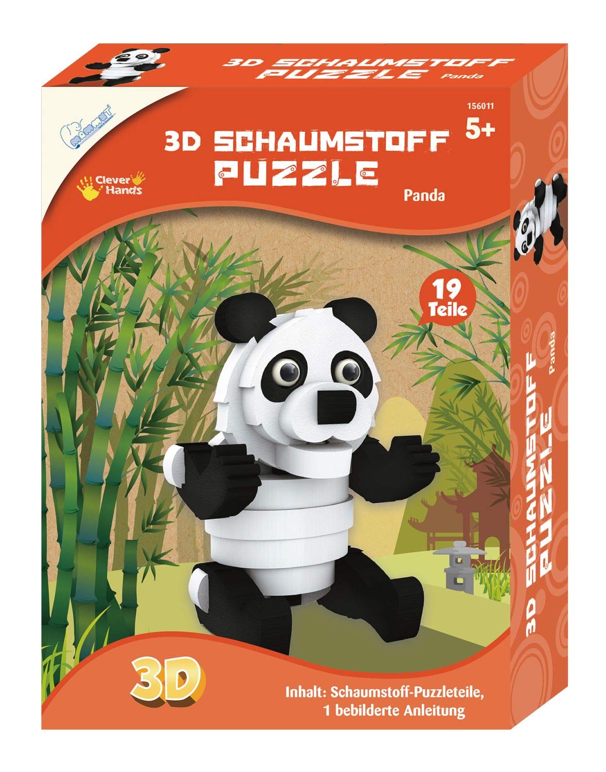 3D Panda Puzzle Craft Set - Safari Animal Foam Puzzle Game for Kids Ages 5+ | Complete DIY Kit with Puzzle Pieces & Instructions | Creative Educational Toy for Birthday Gifts & Classroom Activities