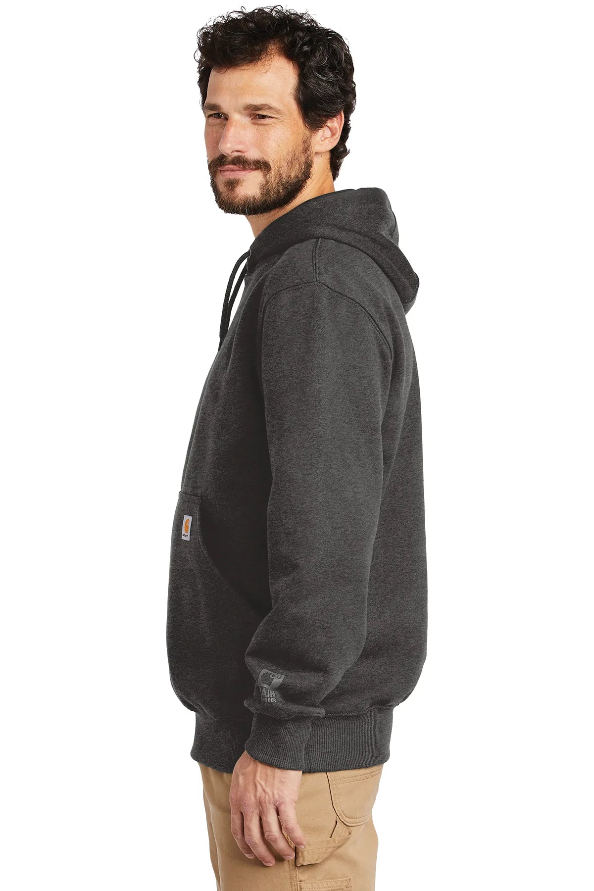 Carhartt Rain Defender Paxton Customized Hoodies for Men - Carbon Heather, Water-Resistant & Durable Workwear for Outdoor Activities and Casual Wear