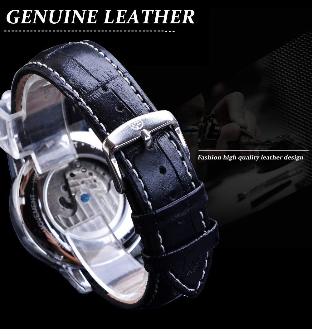 Luxury Automatic Mechanical Men's Watch with Sun Moon Phase & Tourbillon - Waterproof Wristwatch for Business, Formal & Casual Wear - MASTOP Top Brand