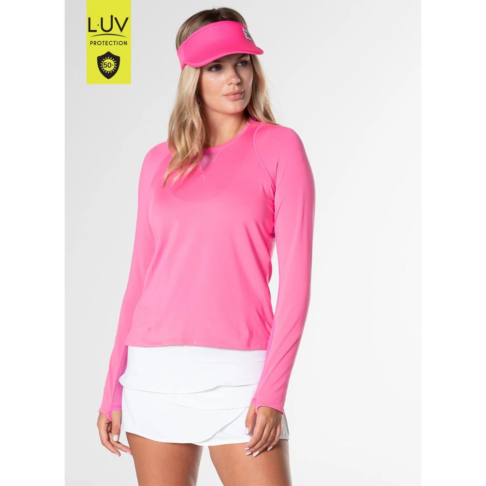 Lucky In Love Women's Essentials High Low Breezy Long Sleeve T-Shirt | Casual Chic Top for Everyday Wear & Date Nights