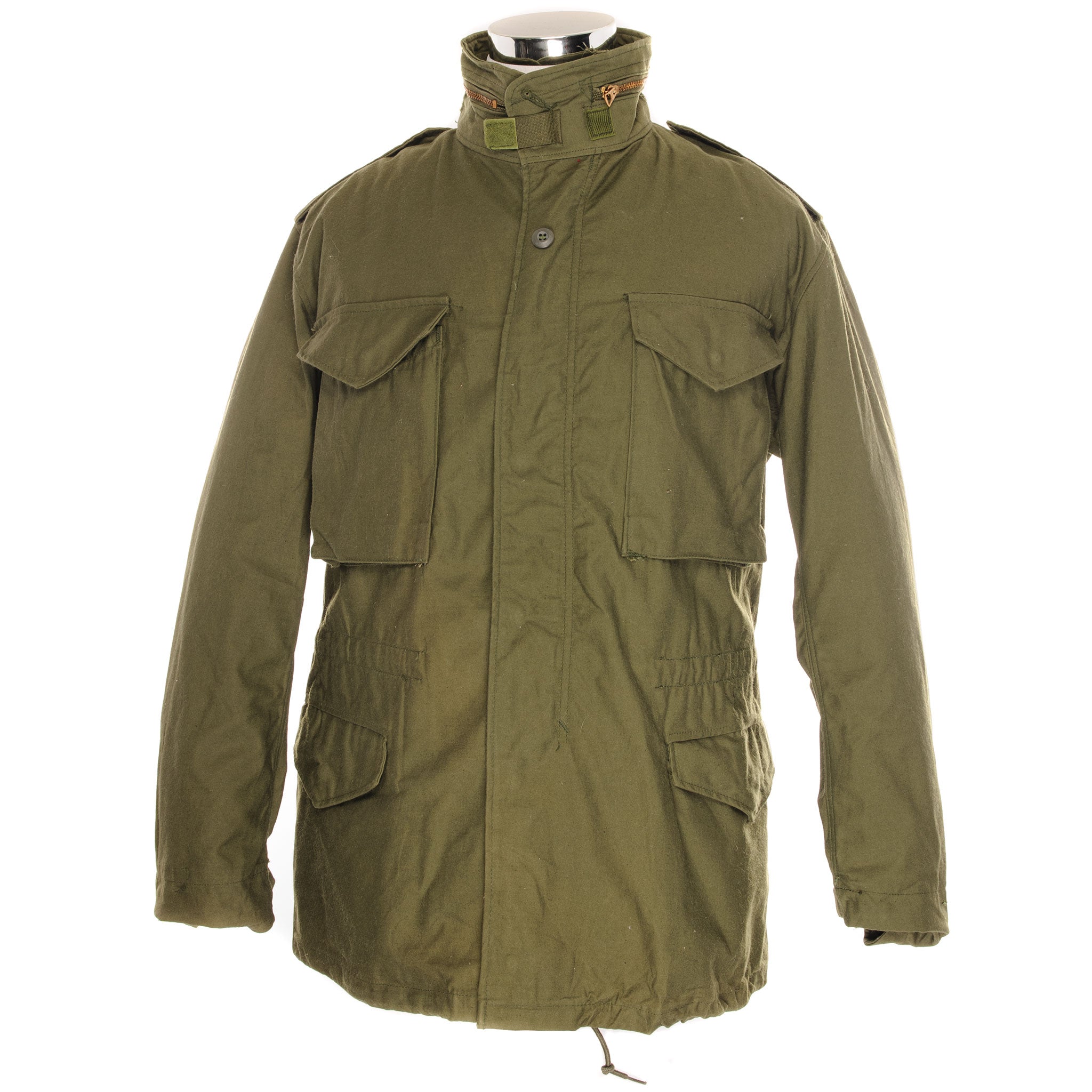 Vintage US Army M-1965 M65 Field Jacket - Medium Regular Size - Military Green Outerwear for Men - Perfect for Outdoor Activities, Hiking, and Casual Wear
