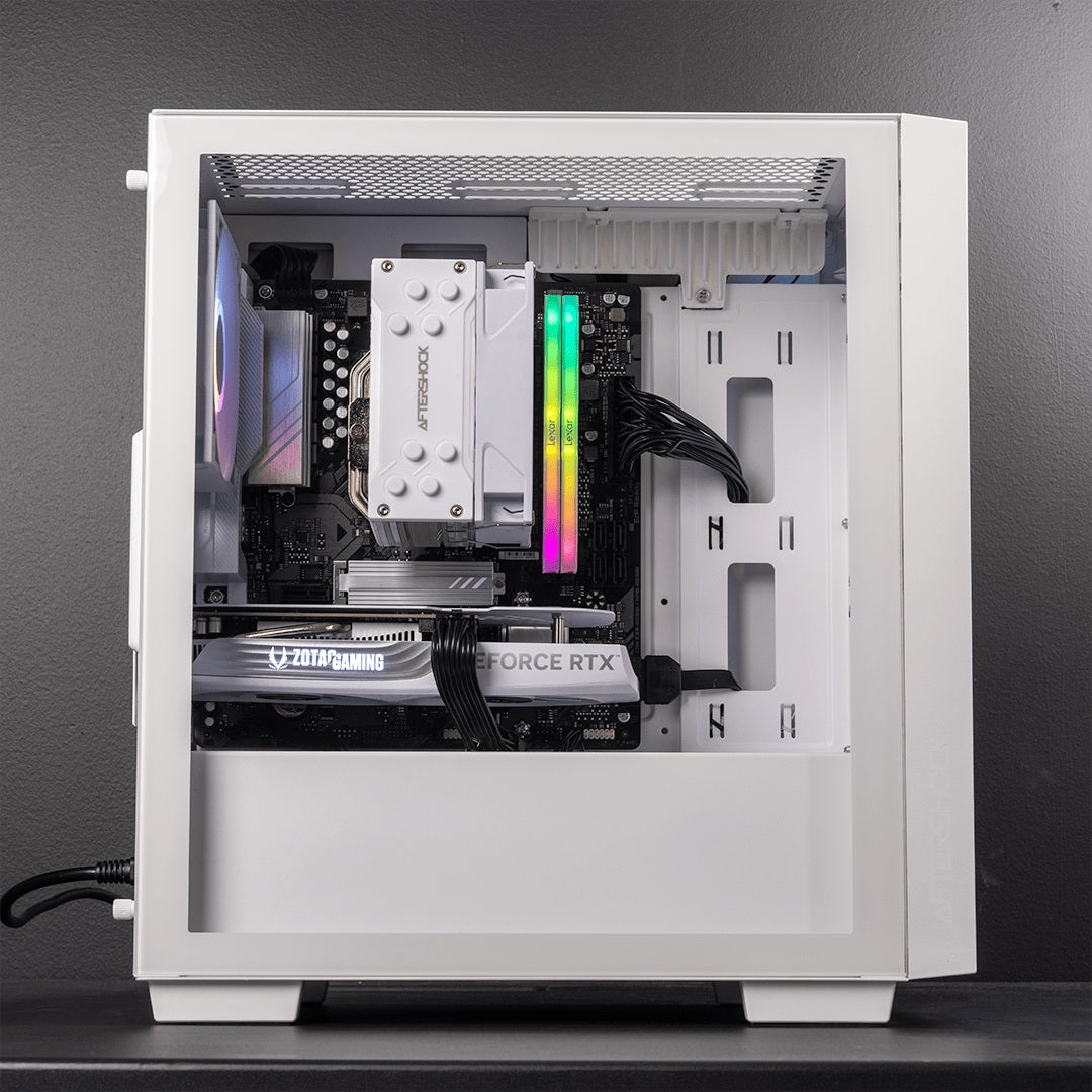 Aftershock Gaming PC CLOUD PRO - AMD Ryzen 5 7400F | NVIDIA RTX 4060 Ti - High Performance Gaming Desktop for Esports & VR Gaming