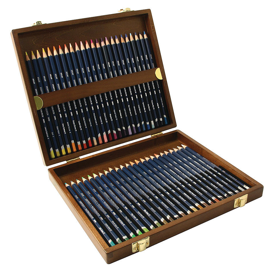 Derwent Watercolor Pencils Set of 48 - Professional Artist Colored Pencils in Wooden Case for Drawing, Sketching & Painting - Perfect for Beginners and Professionals