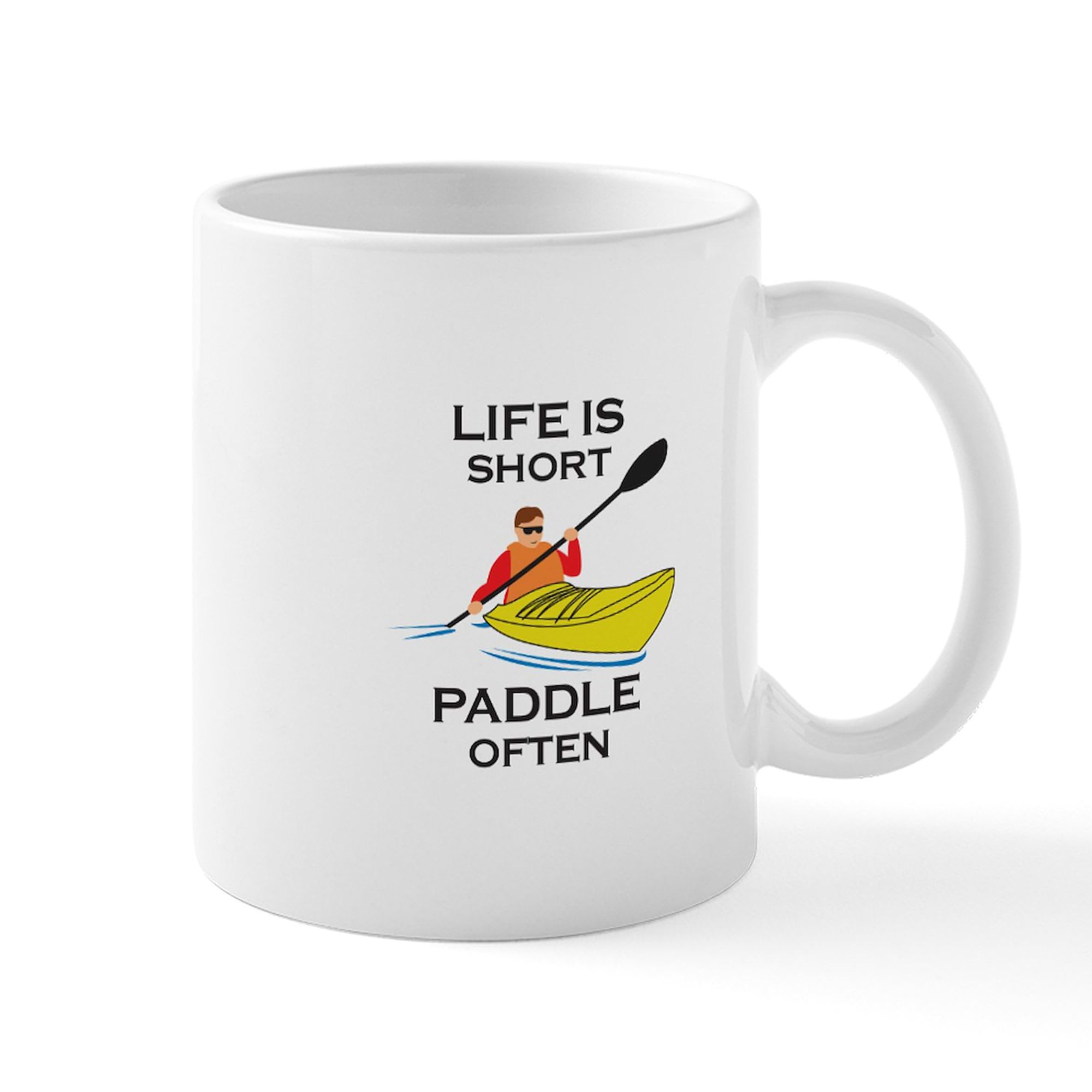 PADDLE OFTEN 11 oz Ceramic Coffee Mug (325 ml) - Funny Paddleboarding Gift for Coffee Lovers - Perfect for Beach Trips & Morning Brews