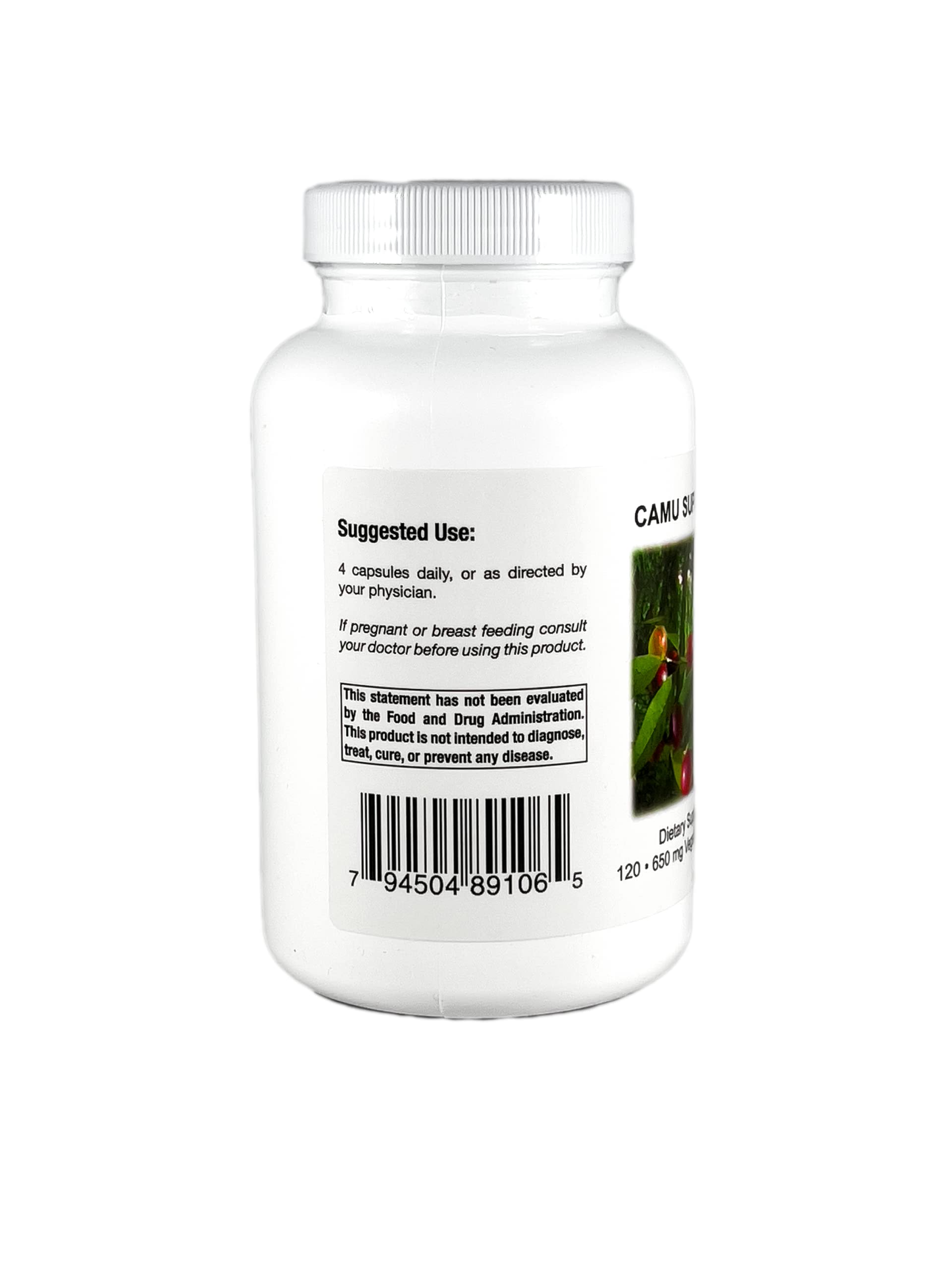 Supreme Nutrition Camu Supreme - 120 Pure Camu Camu Fruit Vegetarian Capsules | Natural Vitamin C Boost for Immune Support & Antioxidant Benefits | Perfect for Daily Wellness & Energy Enhancement