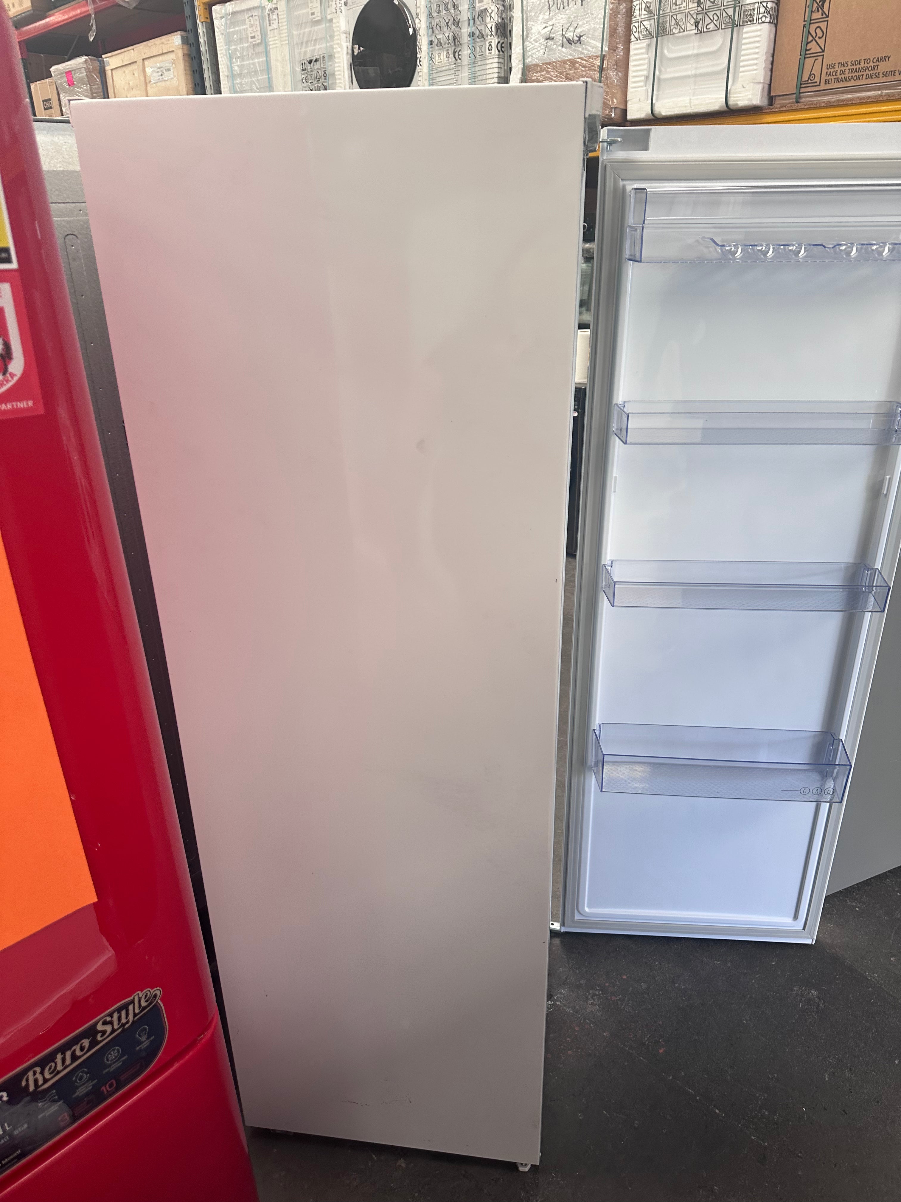 Beko 351L BAF369W Upright All Fridge - Energy Efficient Large Capacity Refrigerator for Home & Restaurant Use [Factory Second]