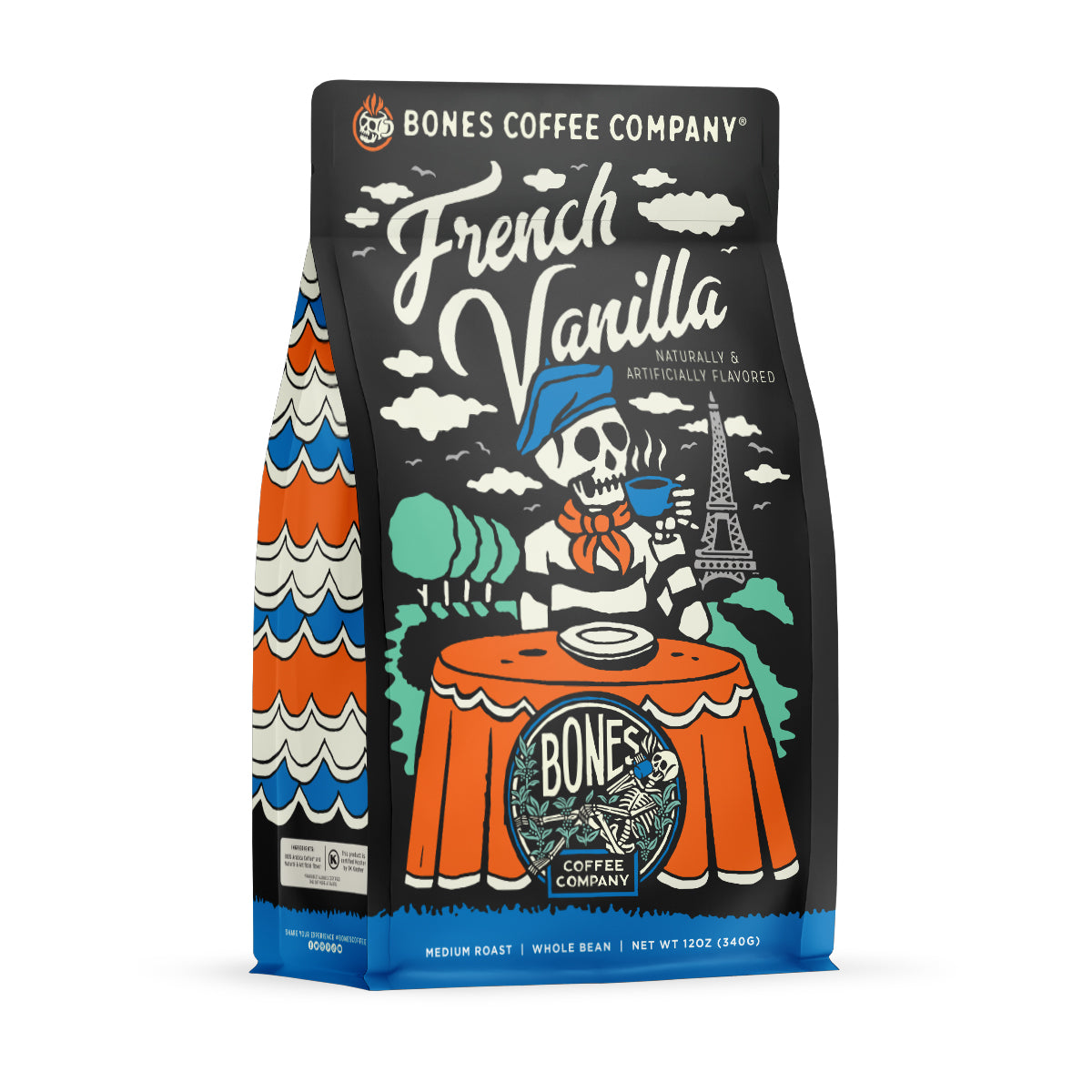 Premium French Vanilla Coffee Beans - 12oz Bag | Rich & Aromatic Blend for Espresso, Drip & French Press Brewing | Perfect for Home, Office & Gifting