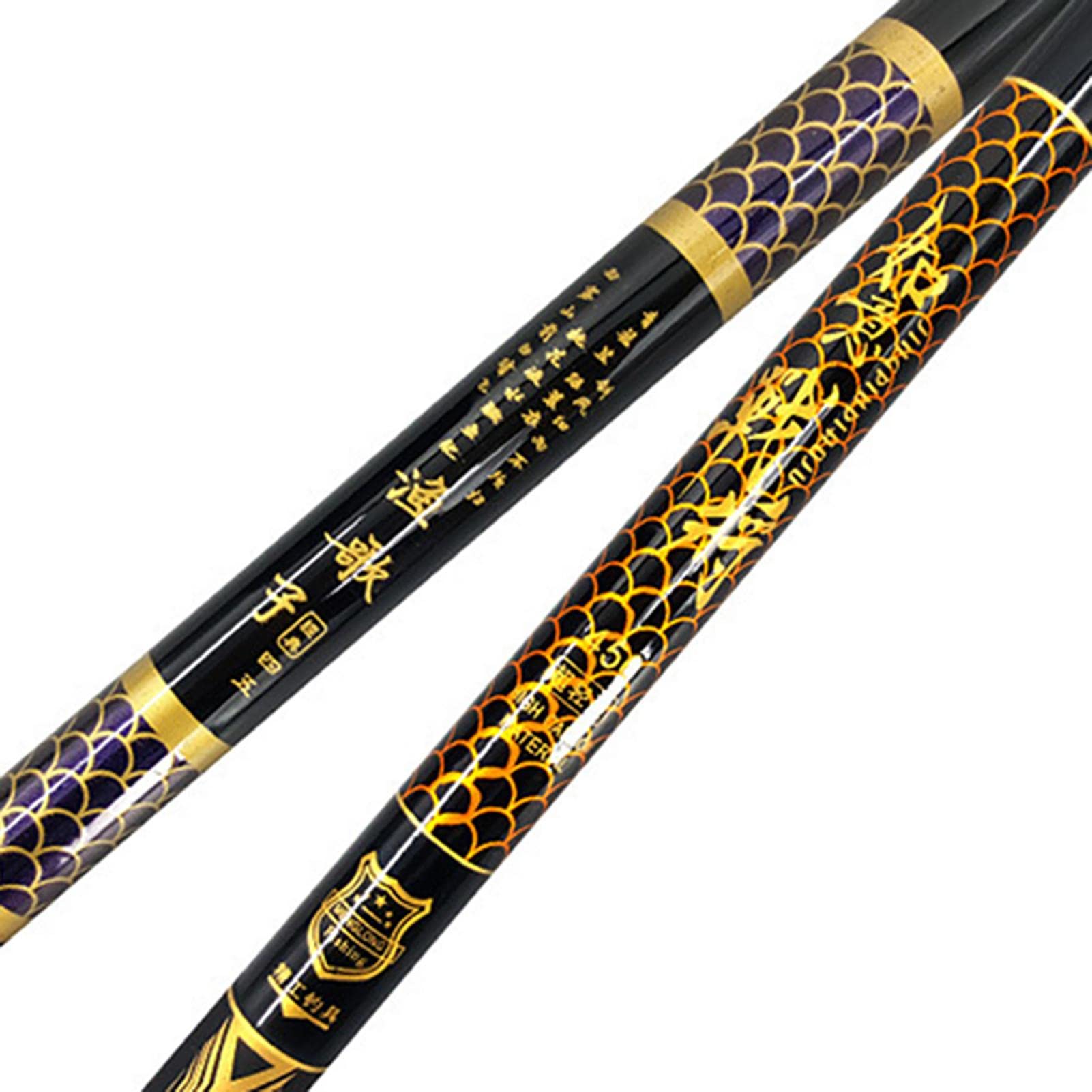 Portable Carbon Fiber Telescopic Fishing Rod - Ultralight Travel Fishing Pole for Trout, Coastal & Stream Fishing | Compact Telescopic Design for Hiking, Camping & Backpacking Trips