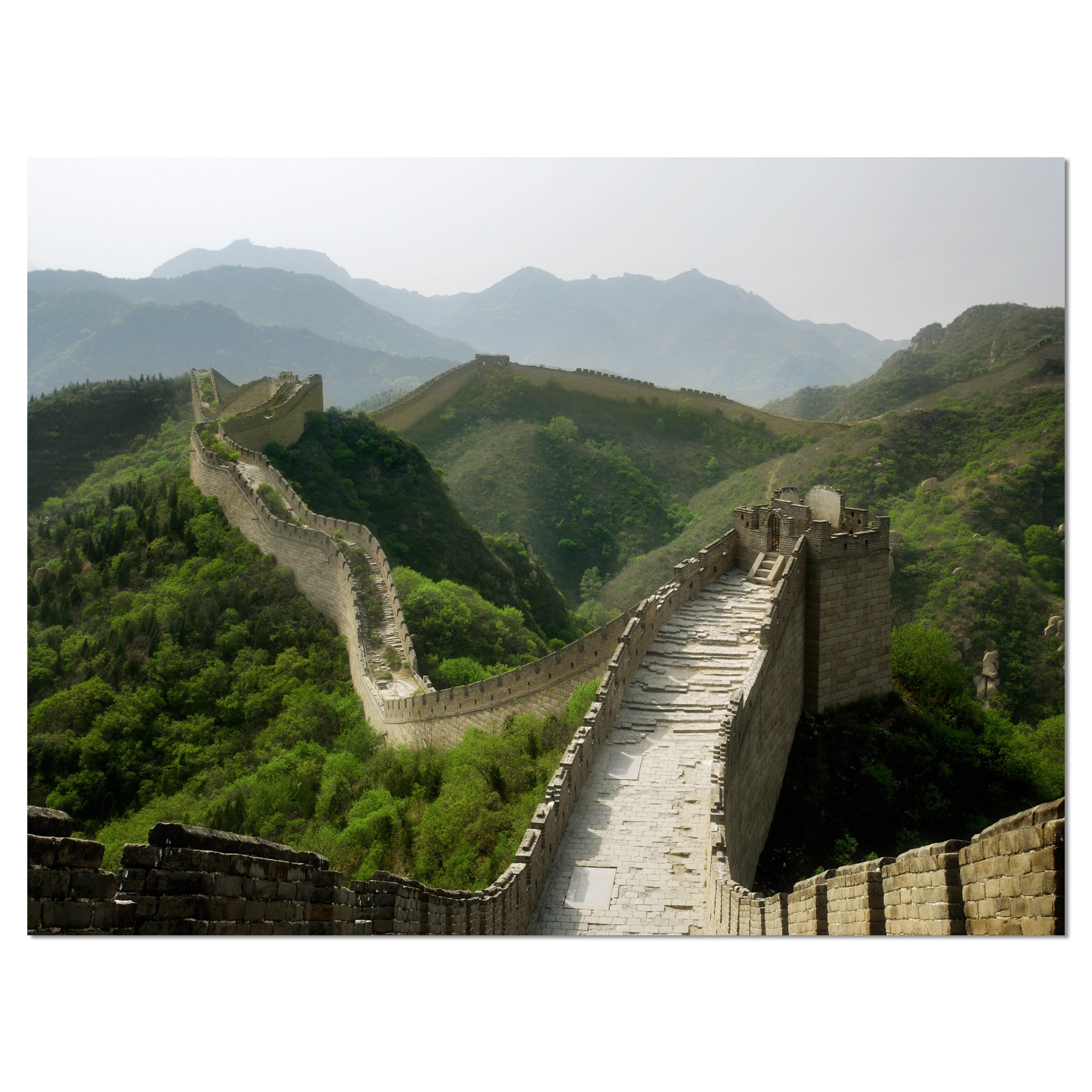Great Wall of China Wall Art - Premium Canvas Print for Home & Office Decor | Landscape Photography, Living Room Wall Decor, Gift for Travel Lovers