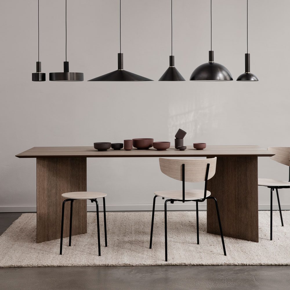 Ferm Living Collect Hoop Lamp Shade Pendant - Black Brass Shade Only | Modern Scandinavian Lighting for Living Room, Bedroom & Dining Room Decor