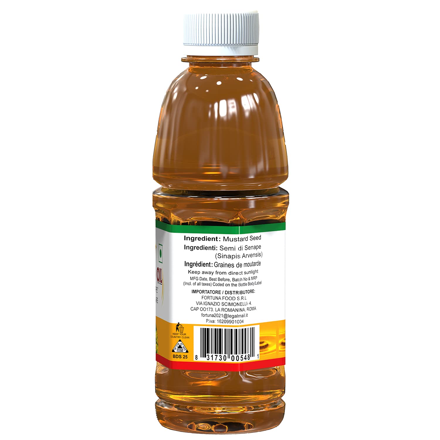 Pure & Natural Pran Mustard Oil - 1 Liter (33.8 Fl Oz) for Cooking, Hair Care & Massage | Cold Pressed, Unrefined, Rich in Omega-3 | Ideal for Indian Cuisine, Ayurvedic Treatments & Skin Care