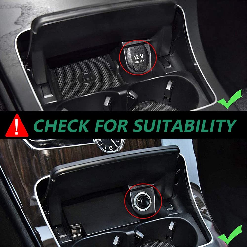 Wireless Car Charger for Mercedes Benz C-Class GLC AMG 2015-2022 - 15W Fast Charging Phone Mount Compatible with C180/C200/C260/C300/C450 & GLC200/GLC260/GLC300 AMG C43/C63/GLC43/GLC63 - Perfect for Road Trips & Daily Commutes