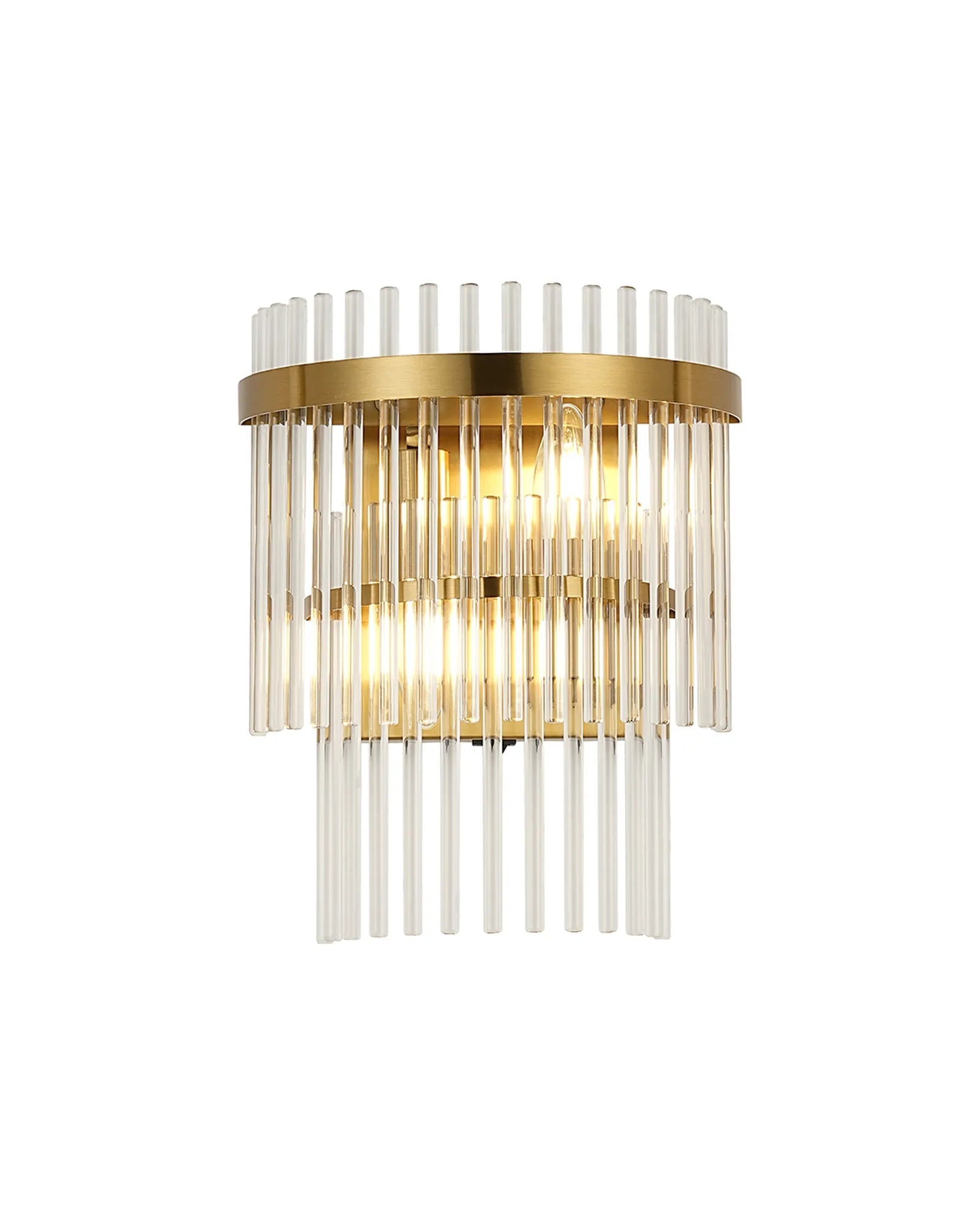Colmar 2Lt Crystal Wall Light - Elegant Sconce Lighting Fixture with Multiple Color Options for Living Room, Bedroom, or Hallway Decor