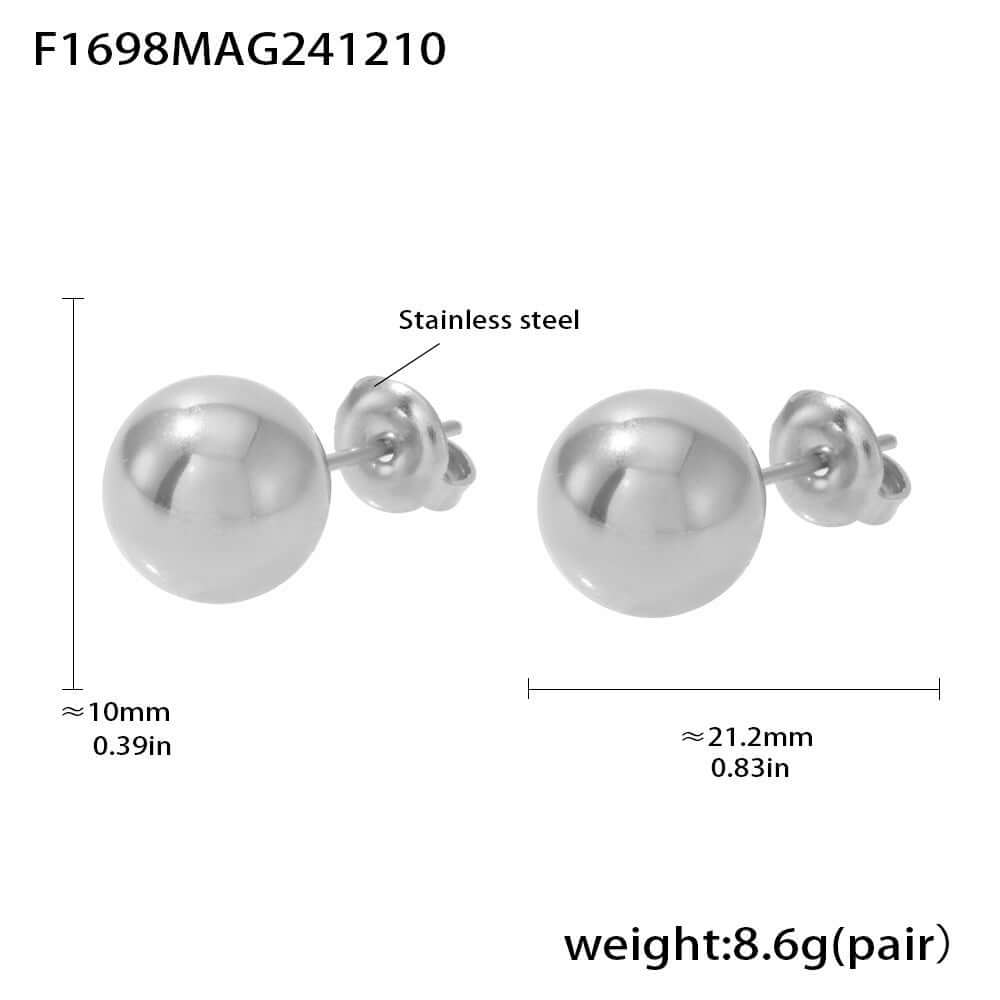 Chunky Two-Way Hoop Earrings for Women - Trendy Gold & Silver Fat Hoops | F1697 | Perfect for Casual Outfits, Parties & Everyday Wear
