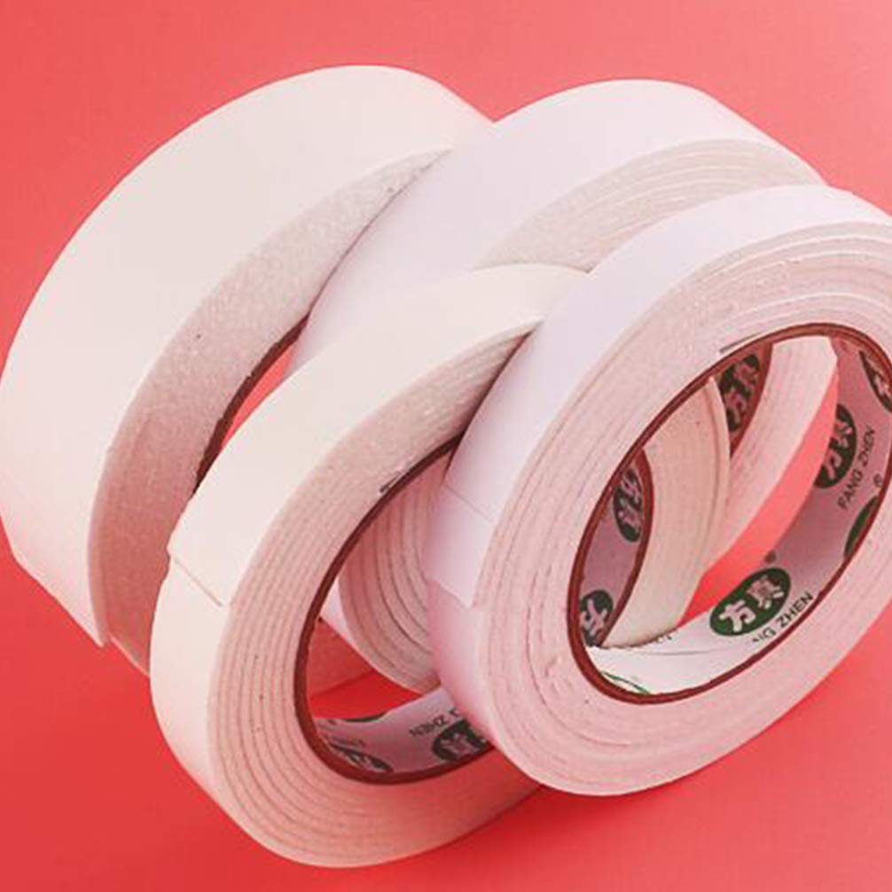 Double Sided Tape - 6 Rolls High Density Foam Tape with Strong Adhesive for Carpets, Home, Office, School, DIY Crafts & Window Sealing | Perfect for Mounting, Hanging Decorations & Weatherproofing