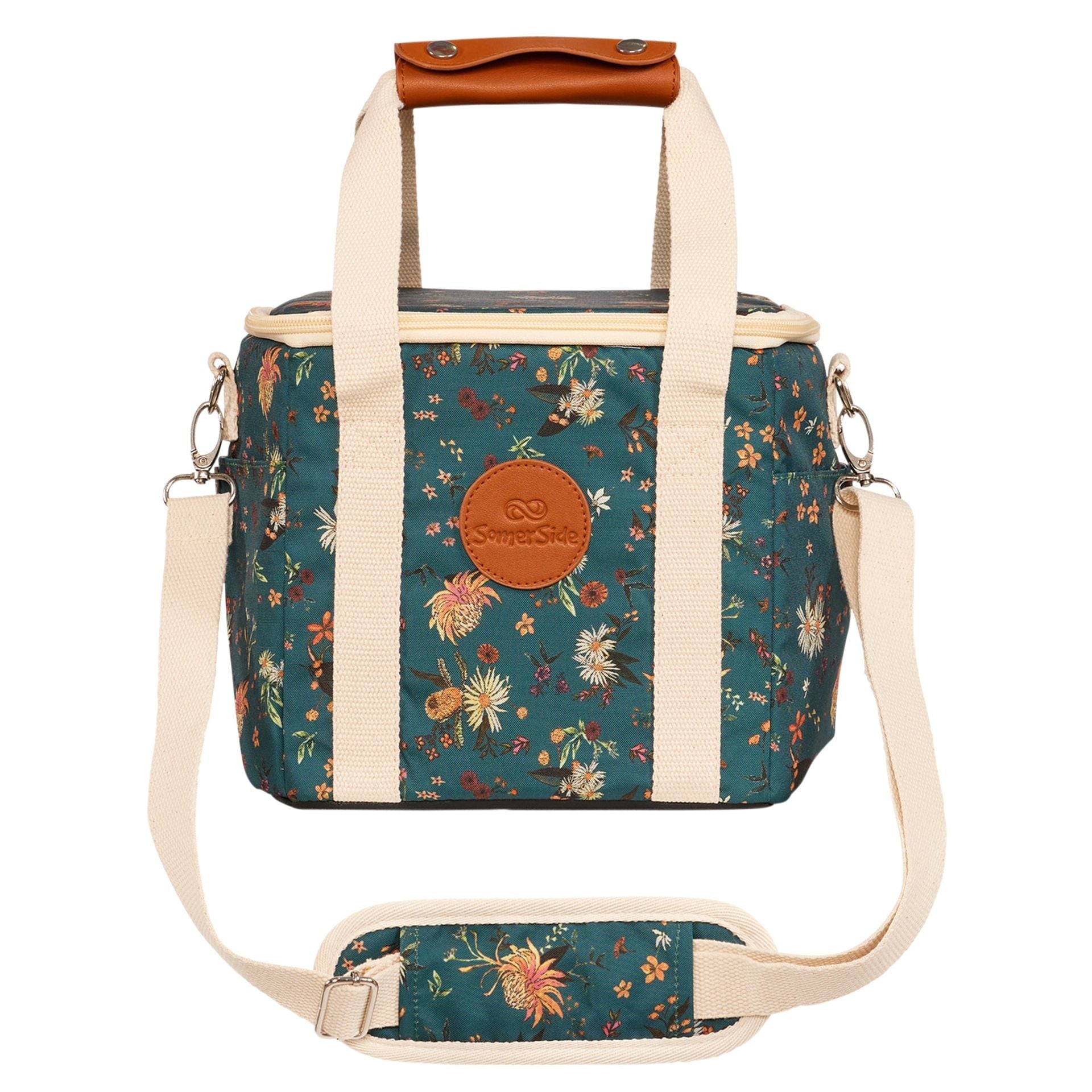 Native Botanical Mini Cooler Bag - Insulated Lunch Box for Picnics, Beach Trips & Outdoor Adventures | Portable & Leak-Proof