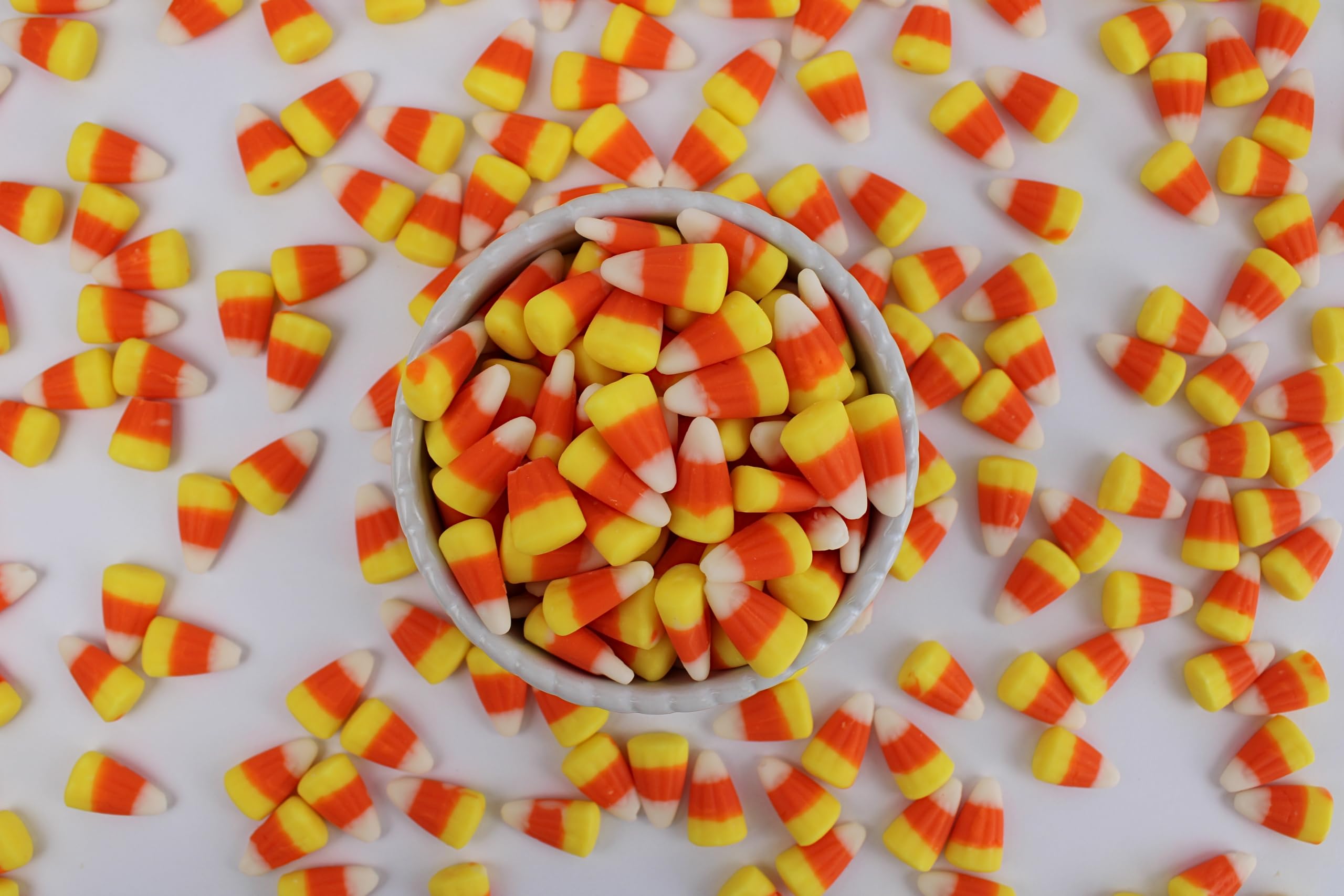 **Queen City Candy Cave Classic Candy Corn - 1 Pound Bulk Harvest Season Candy Mix with Real Honey - Perfect for Halloween, Thanksgiving & Fall Parties**