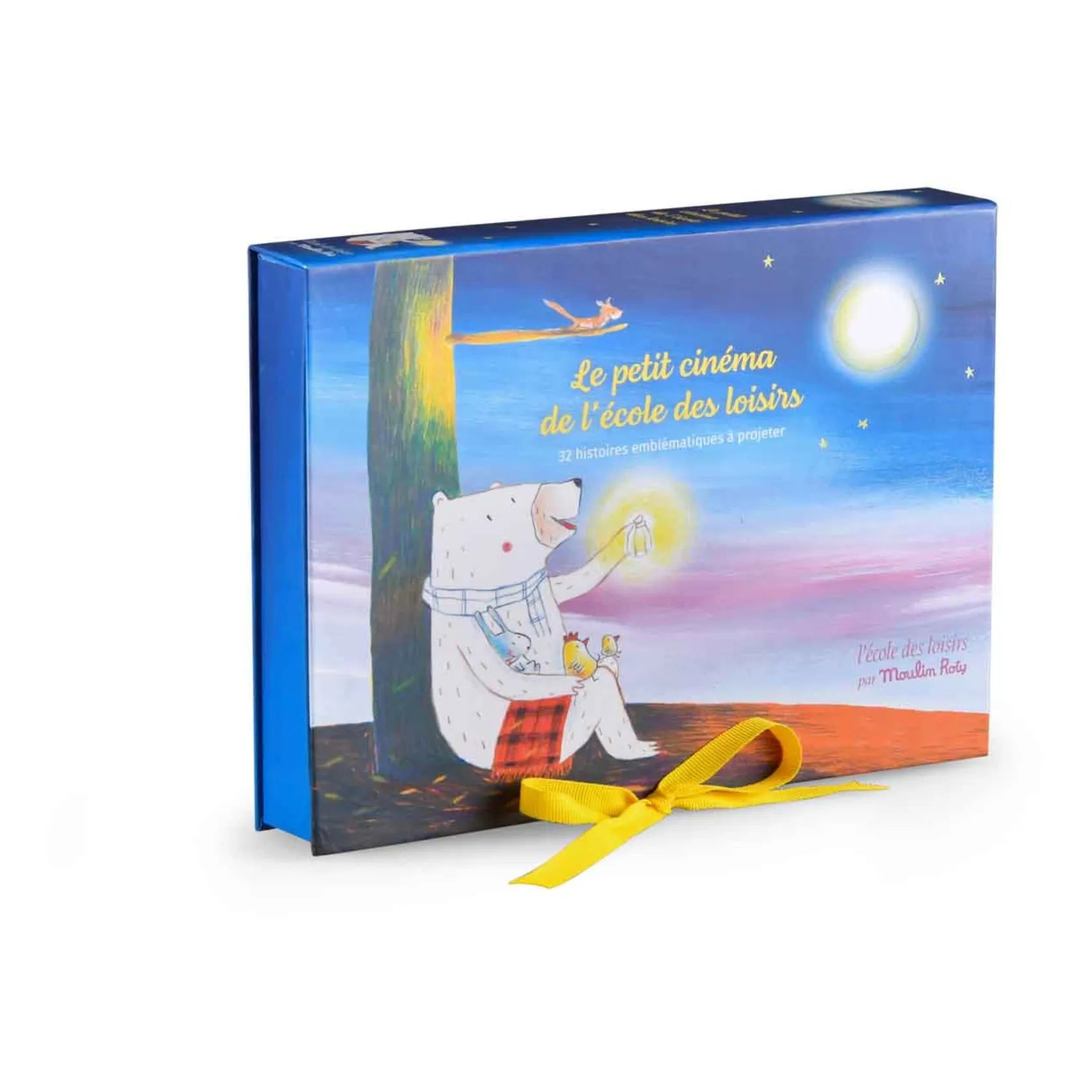 Moulin Roty Bedtime Stories Cinema Box Set - Classic French Children's Storybook Collection for Kids | Perfect for Bedtime Reading, Nursery Decor & Gift Giving
