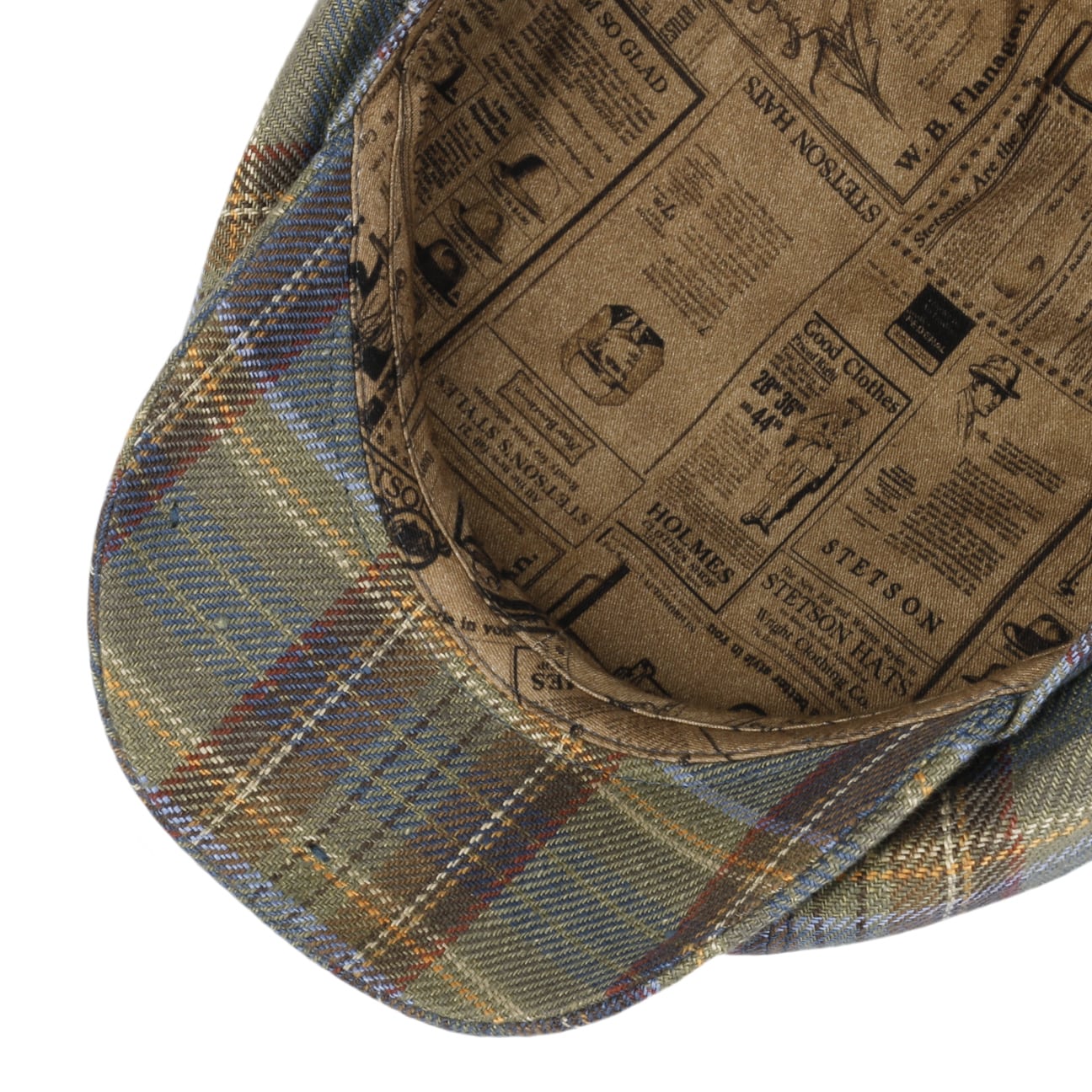 Stetson Hatteras Bornestead Flat Cap for Men - Classic Wool Fedora Hat for Outdoor, Casual, and Formal Wear