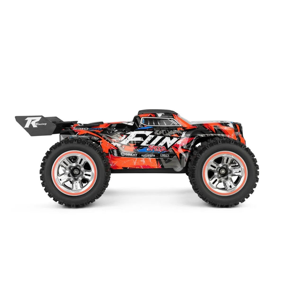 WLTOYS 184008 1/18 Scale 60KM/H High Speed Brushless 4WD RC Truck with 2.4G Remote Control - Off-Road Racing, Backyard Bashing & Stunt Performance for Adults and Kids