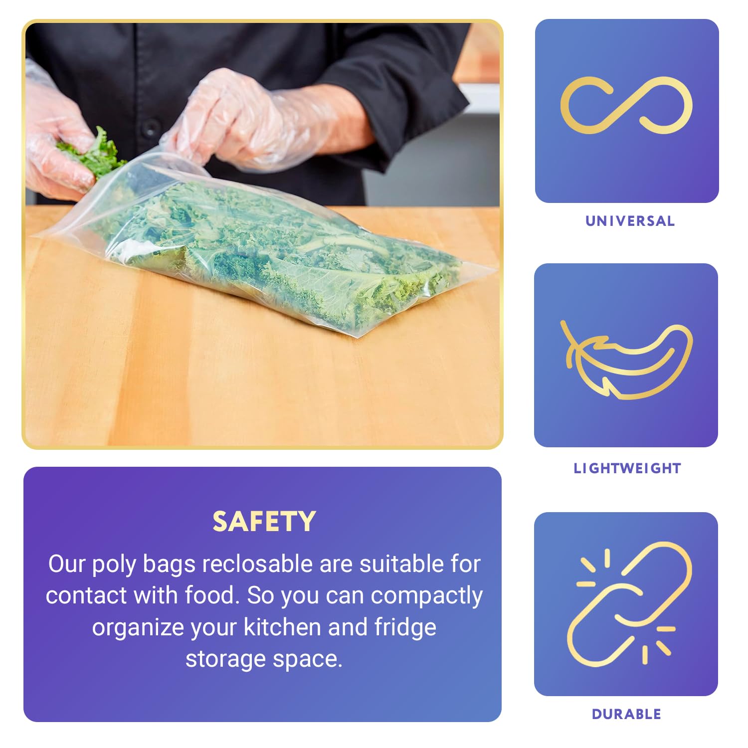 1000 Pack 8x8 Inch Clear Reclosable Plastic Zipper Bags - 2 Mil Thick Waterproof Resealable Poly Bags for Storage, Organizing Jewelry, Pills, Weed, Samples & Small Items - Perfect for Home, Office & Travel Use